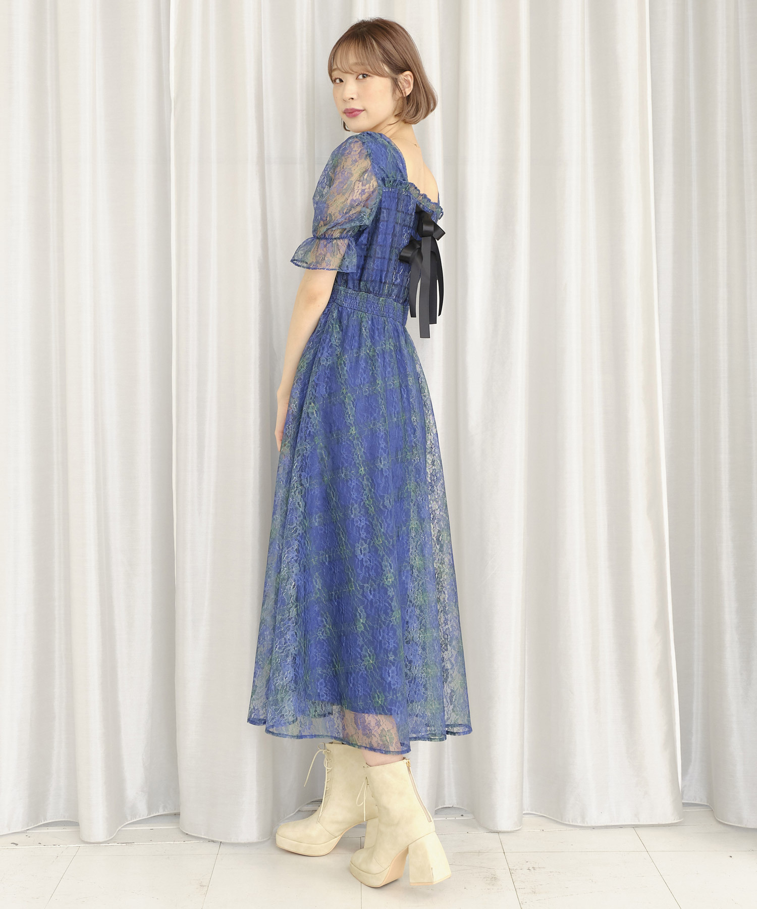 シアーチェックミディワンピース Titty Co Titty Co Online Store ティティーアンドコーオンラインストア シアーチェックミディワンピース Titty Co Titty Co Online Store ティティーアンドコーオンラインストア