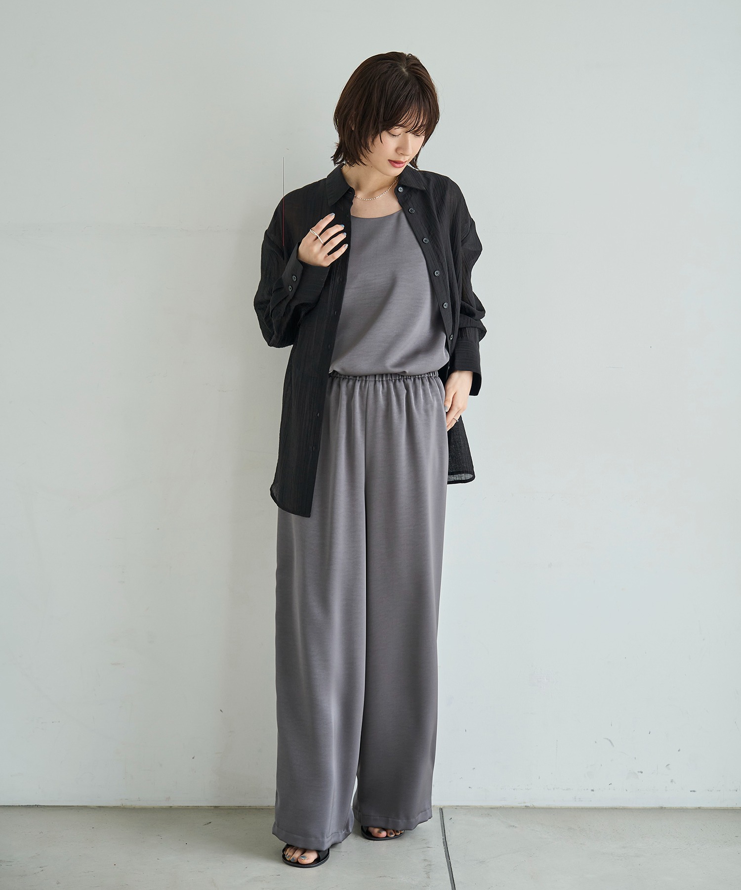 model：H166　着用サイズ：M