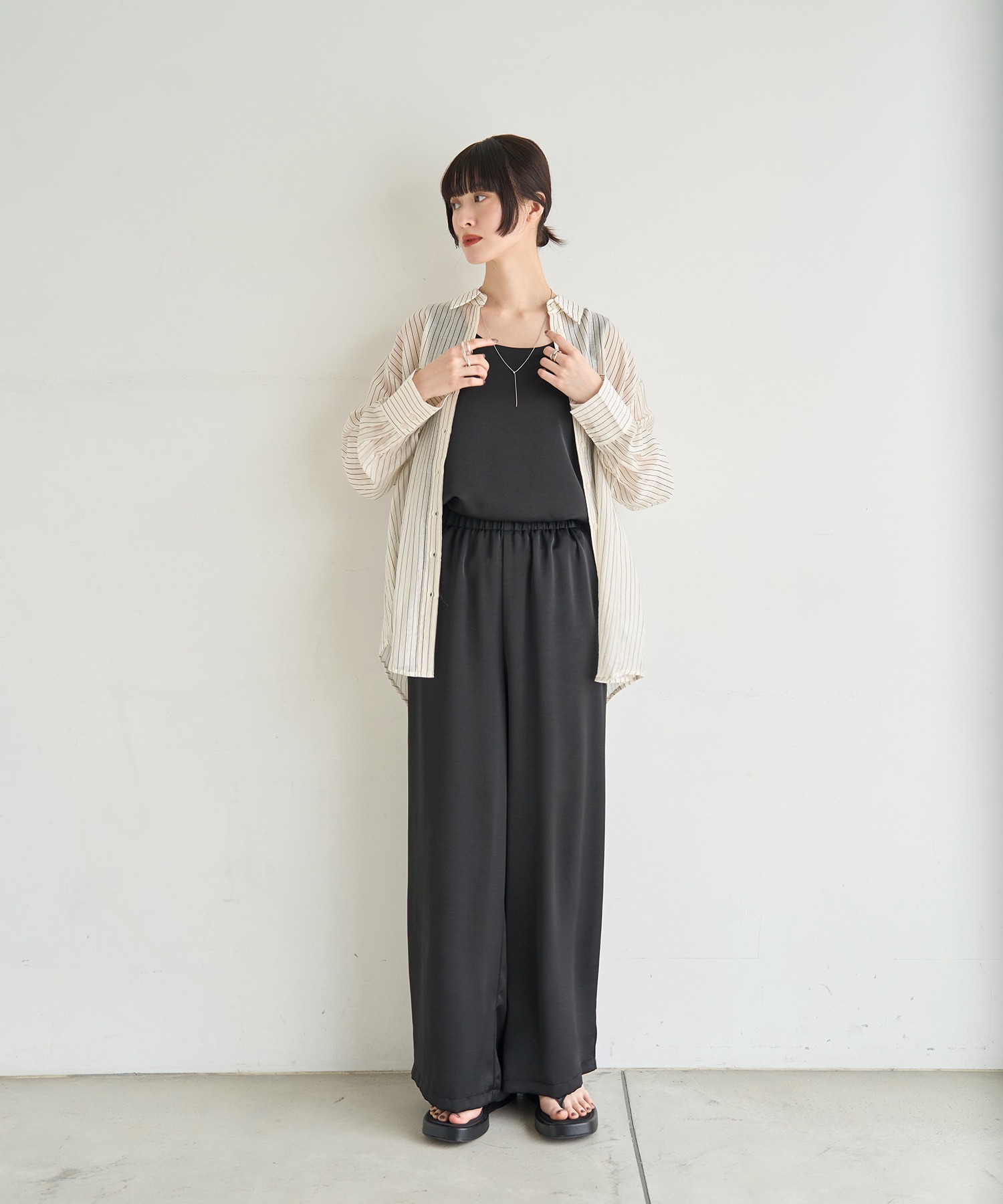 model：H166　着用サイズ：M