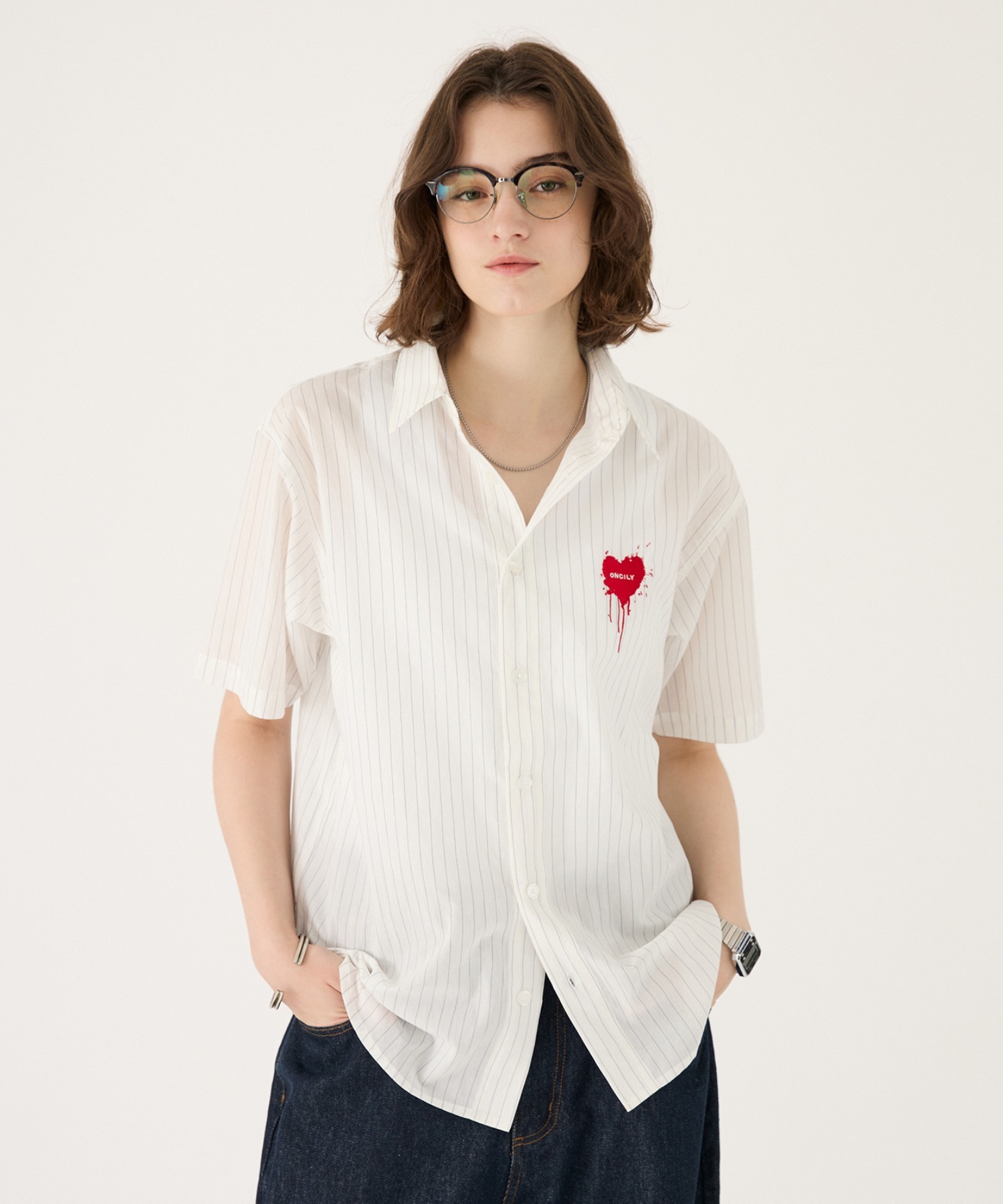 MELTING HEART полосатая рубашка / Melting Heart Stripe Shirt
