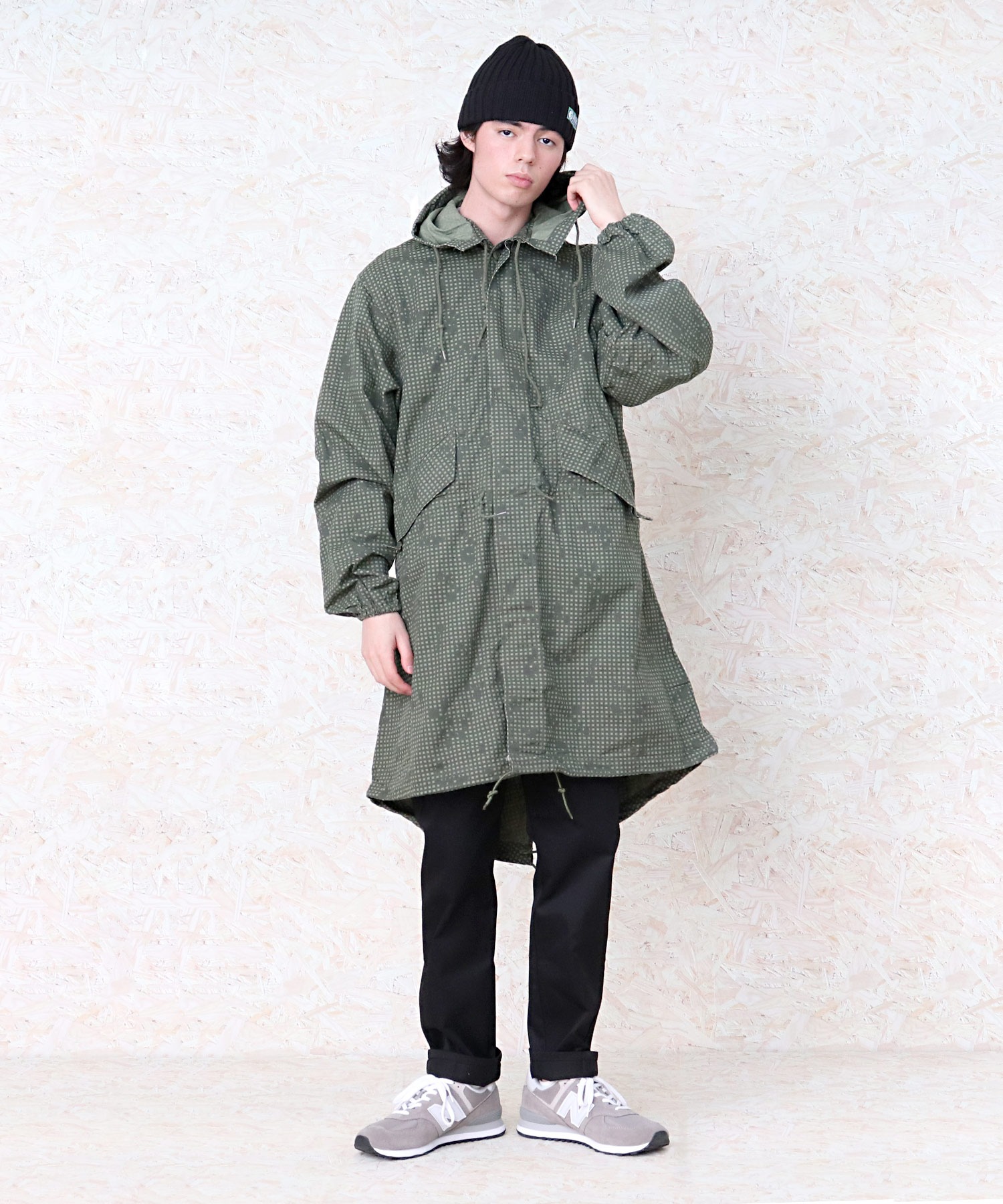 night camo parka