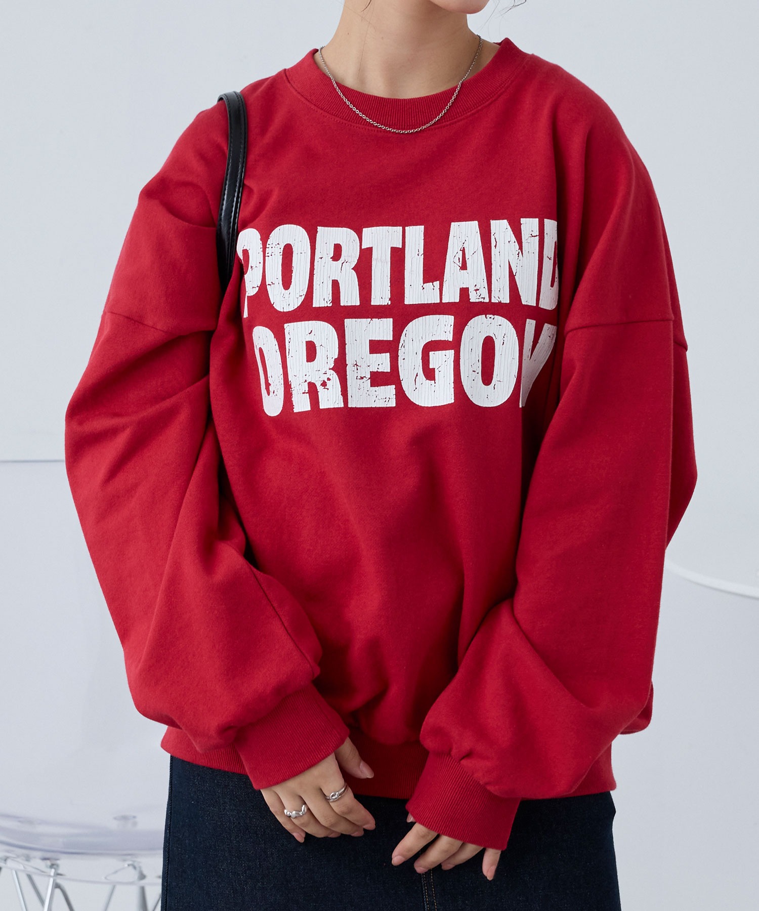 PARAMUS MINNESOTA LOGO CREW NECK SWEAT SHIRTS / パラマス