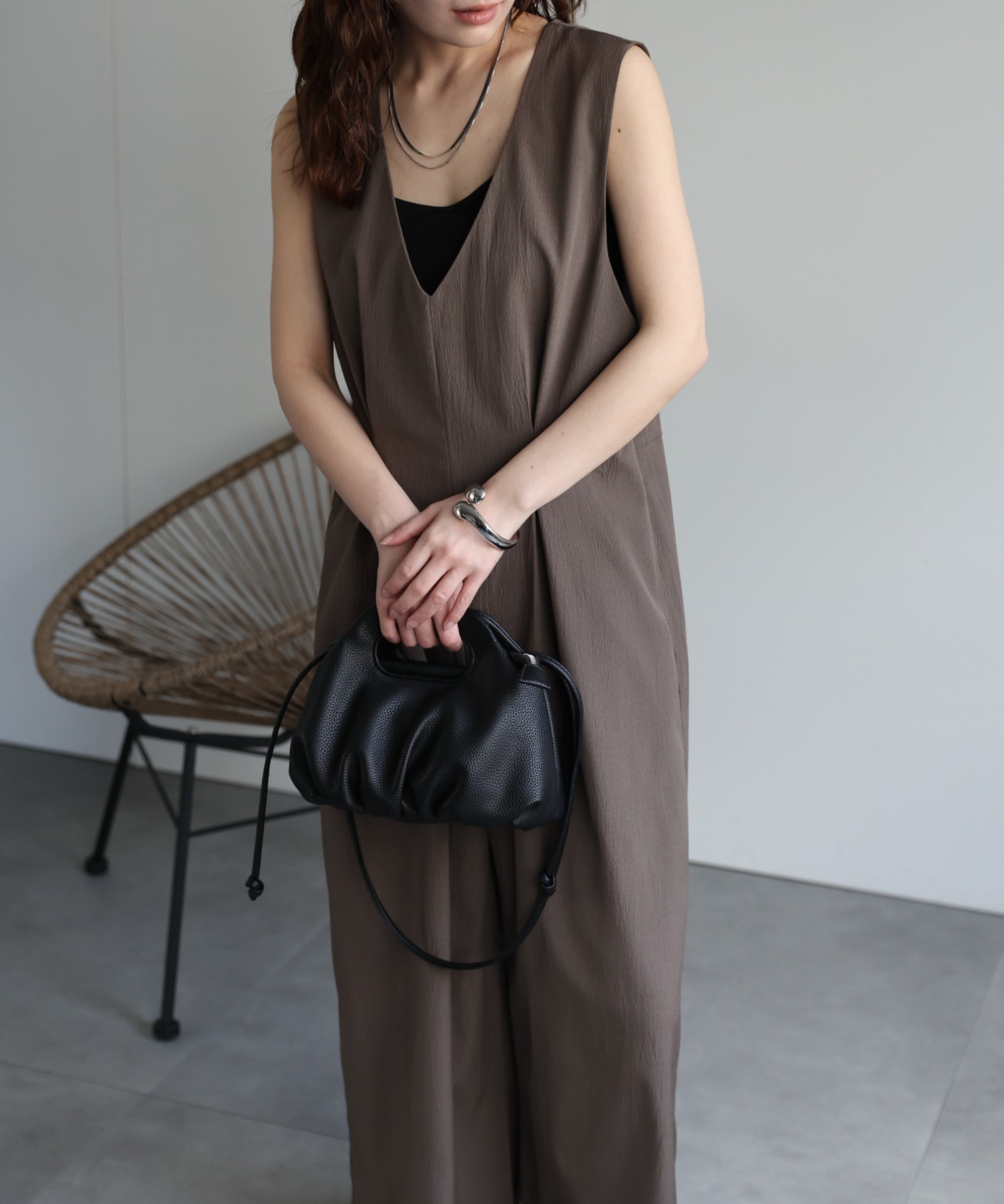 model：156cm 着用サイズ：FREE
