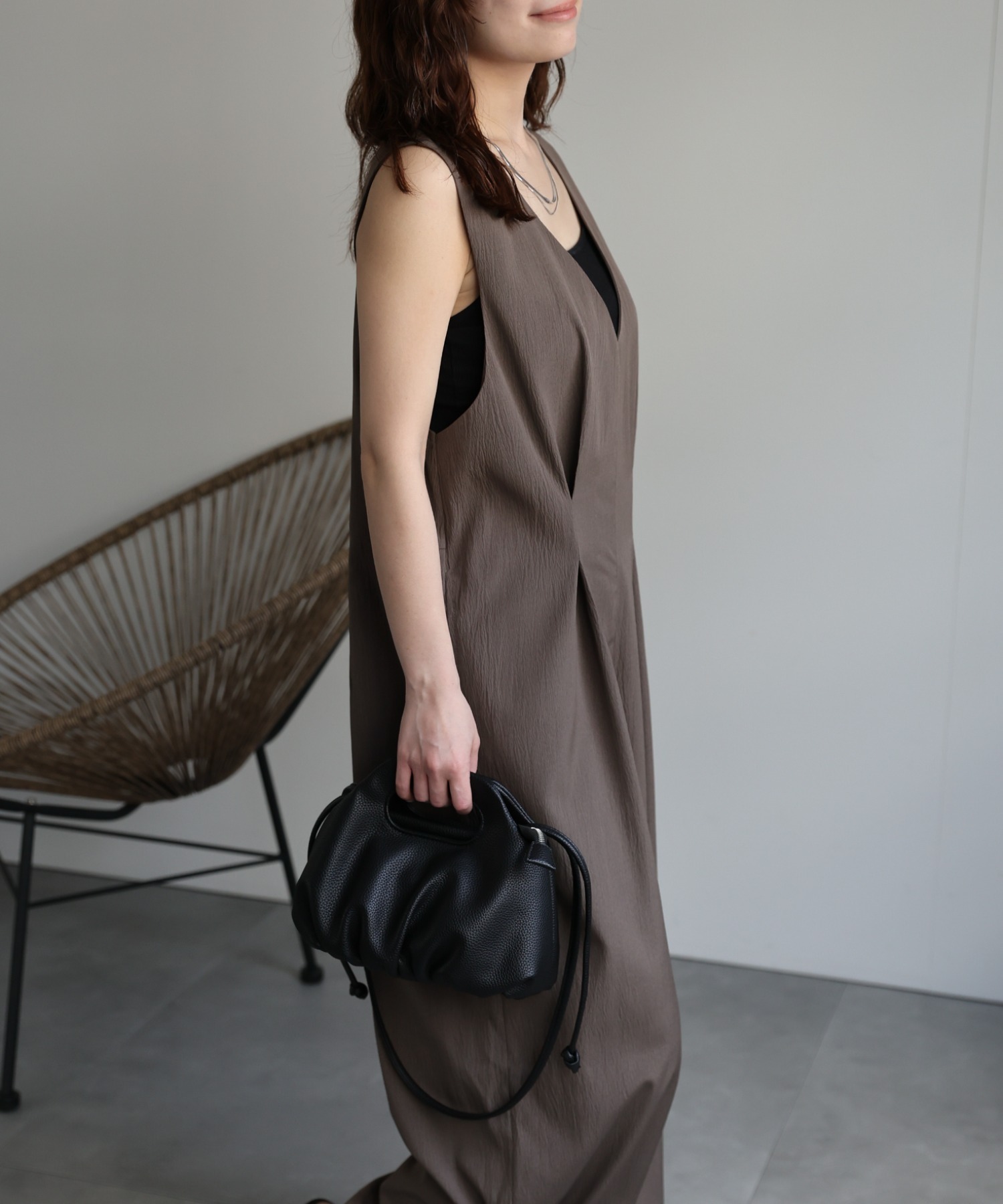 model：156cm 着用サイズ：FREE