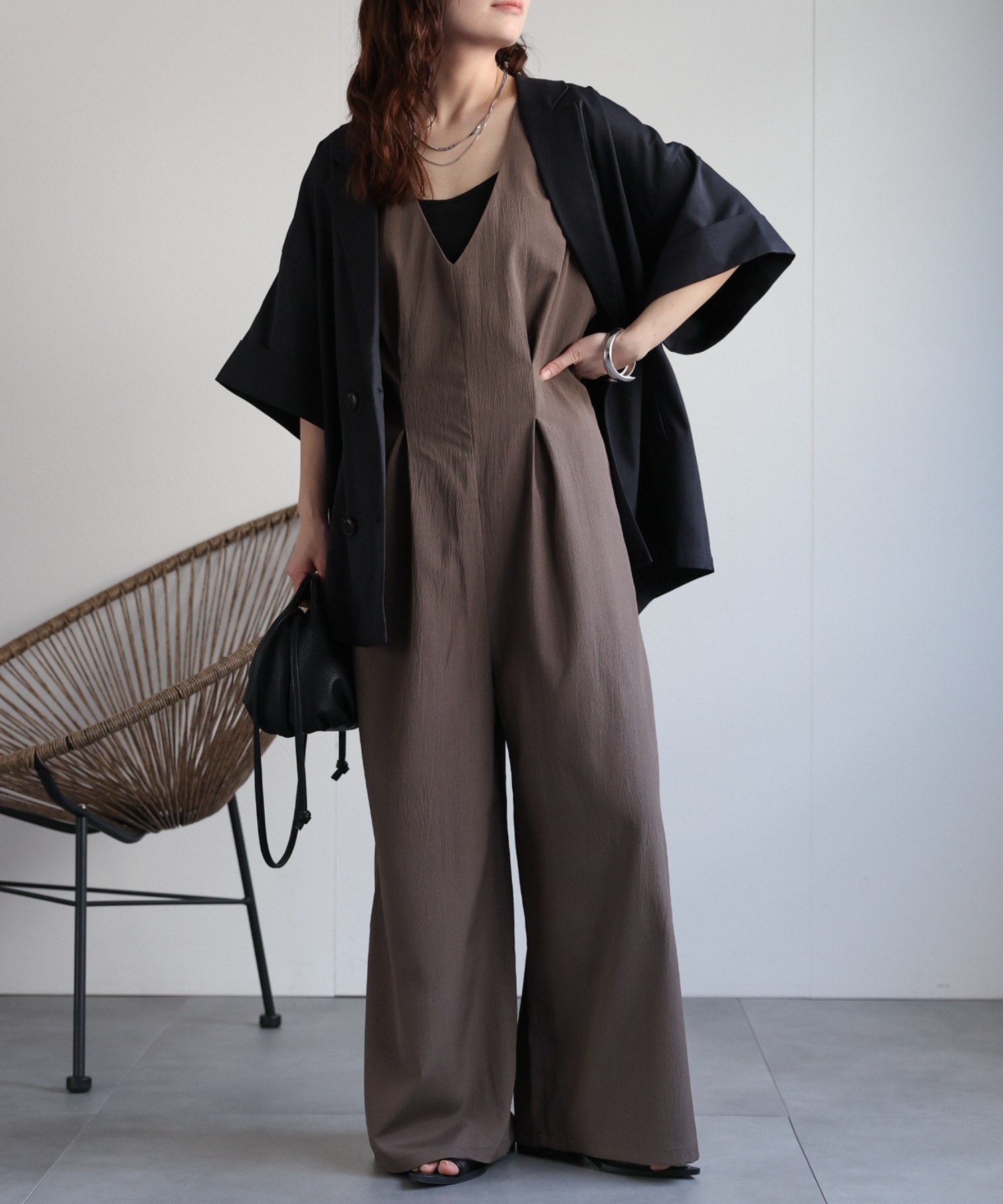 model：156cm 着用サイズ：FREE
