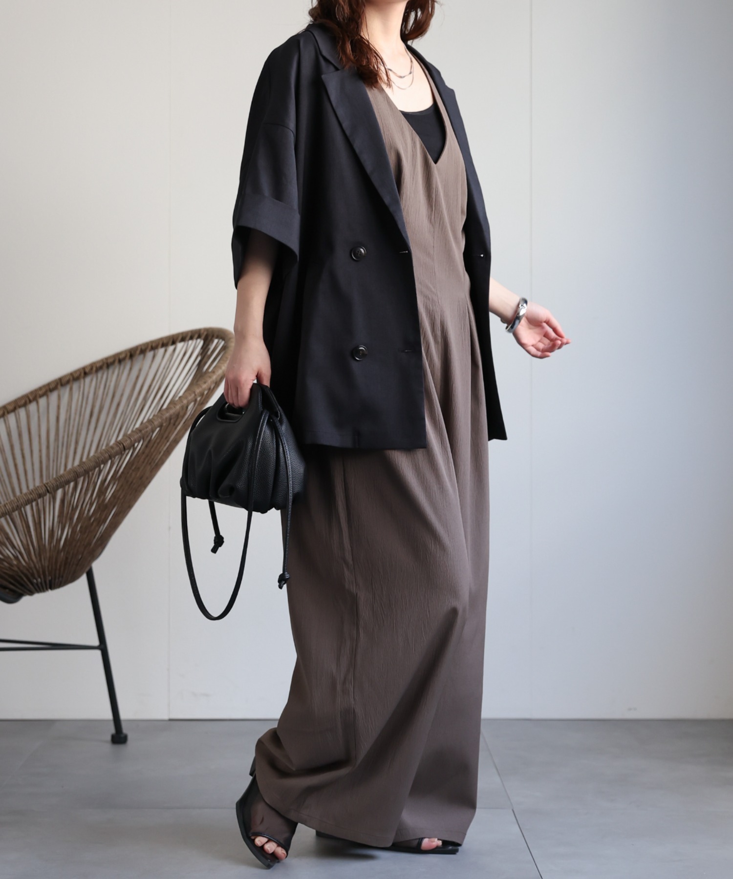 model：156cm 着用サイズ：FREE