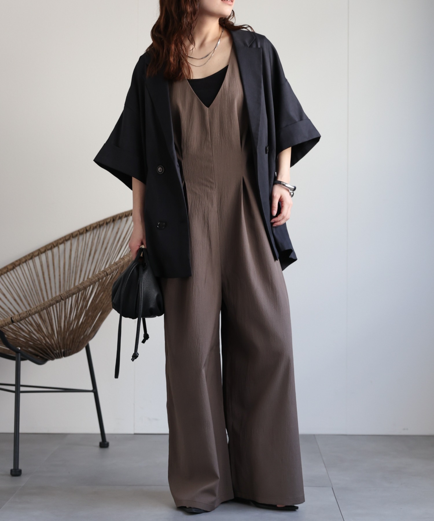 model：156cm 着用サイズ：FREE