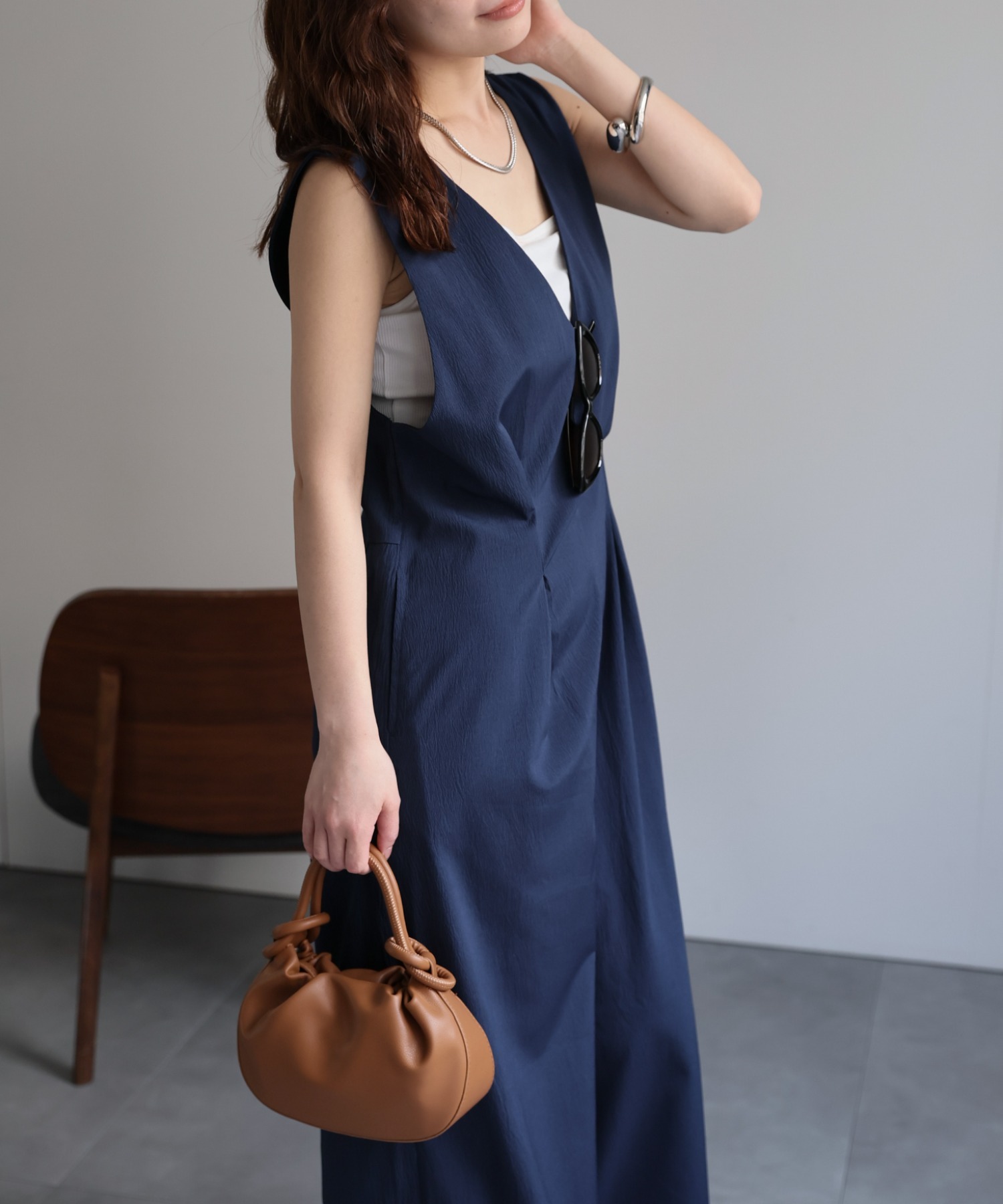 model：156cm 着用サイズ：FREE