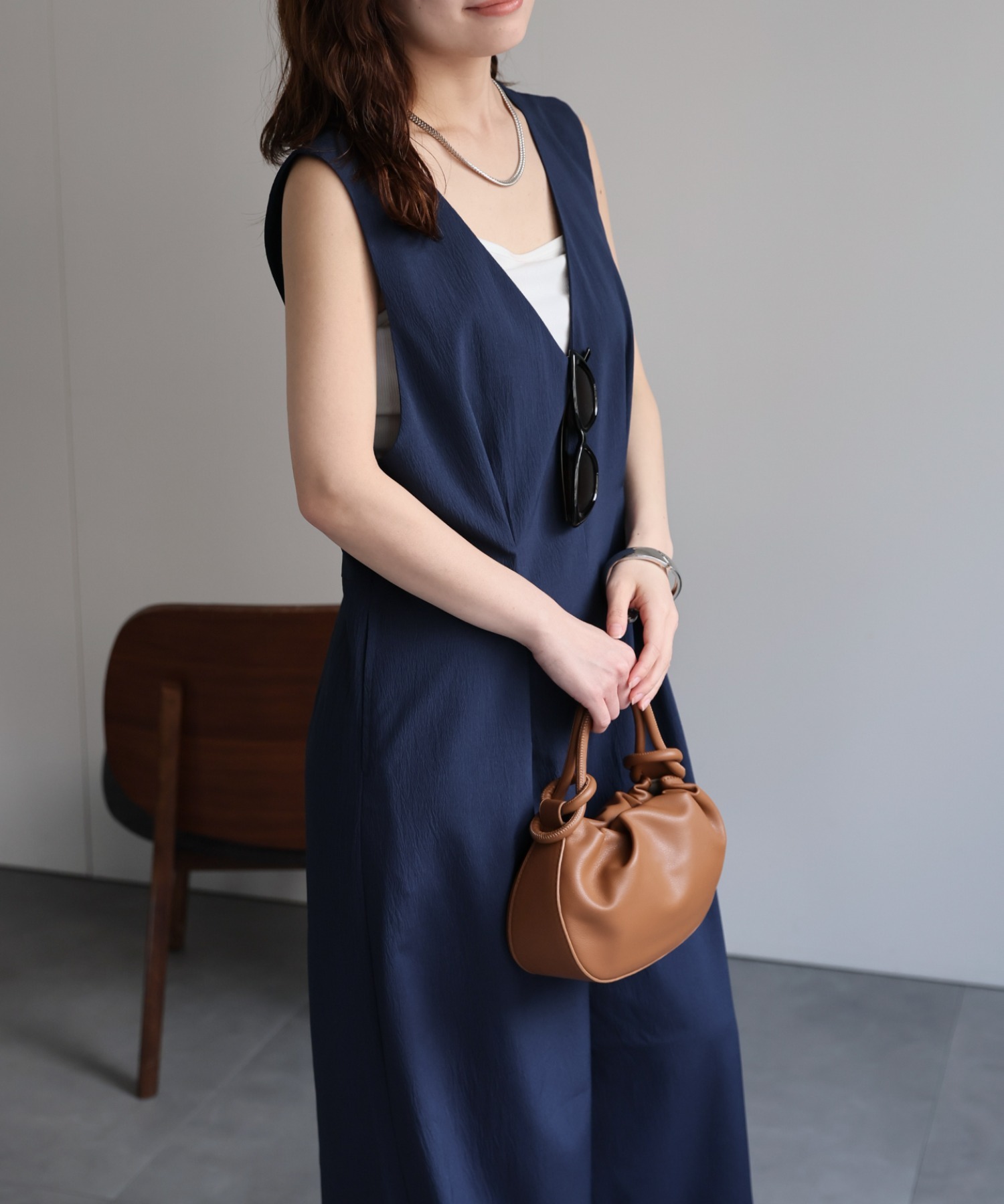 model：156cm 着用サイズ：FREE
