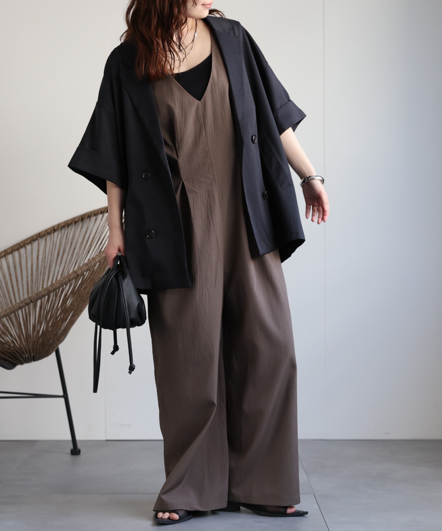 model：156cm 着用サイズ：FREE