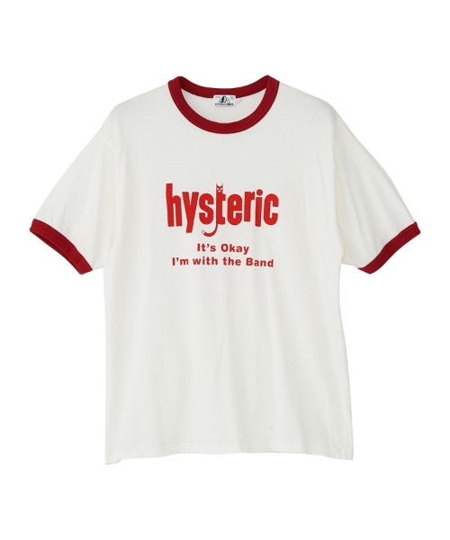 定期入れの【HYSTERIC GLAMOUR】L/ヒスガール/両面プリント/Tシャツ Tシャツ/カットソー(半袖/袖なし) トップス￥