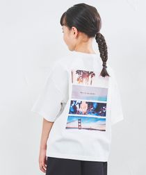 【coen キッズ/ジュニア】コラージュフォトプリントショートスリーブTシャツ