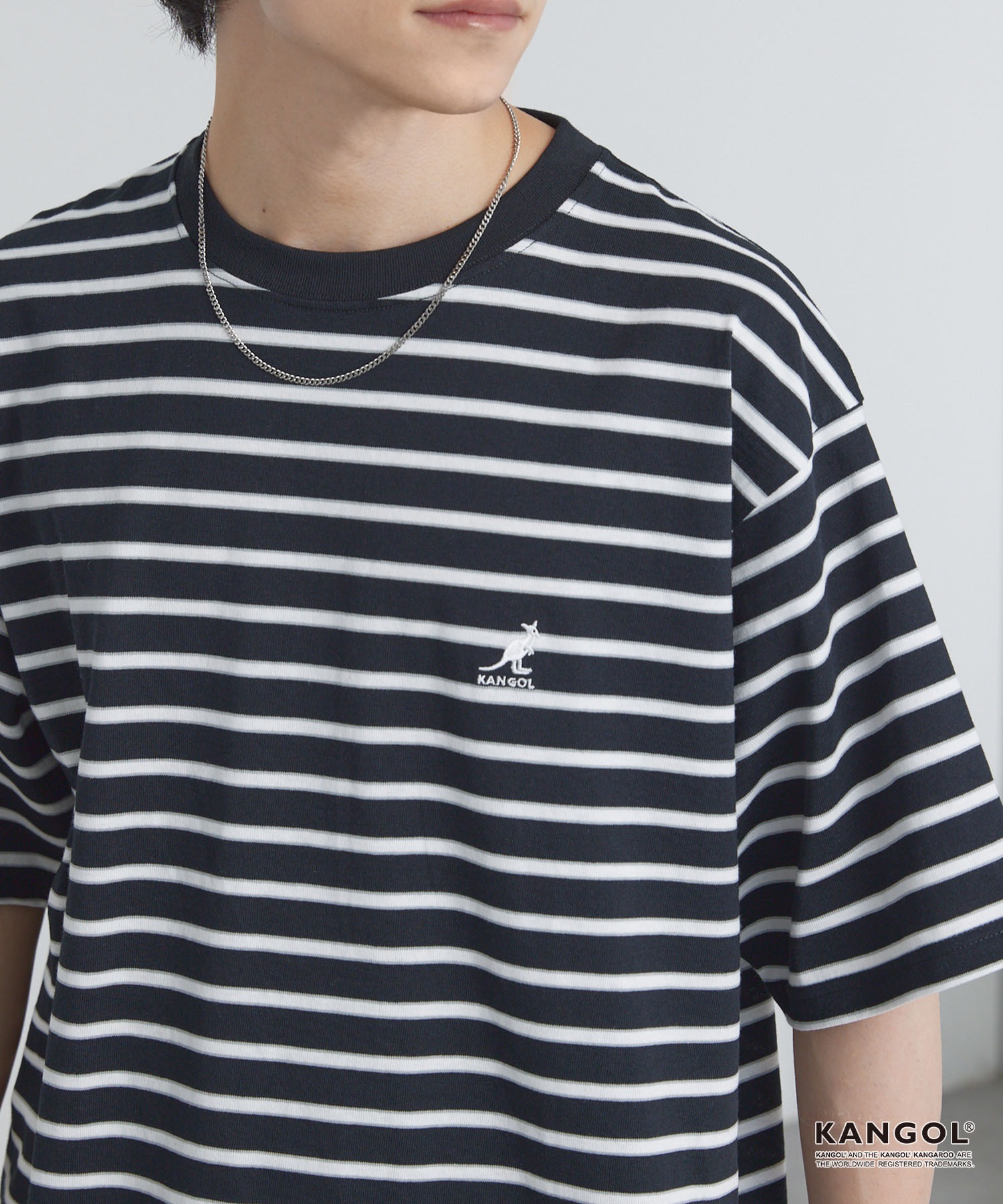 KANGOL/カンゴール 別注 ロゴ ワンポイント刺繍オーバーサイズ半袖T
