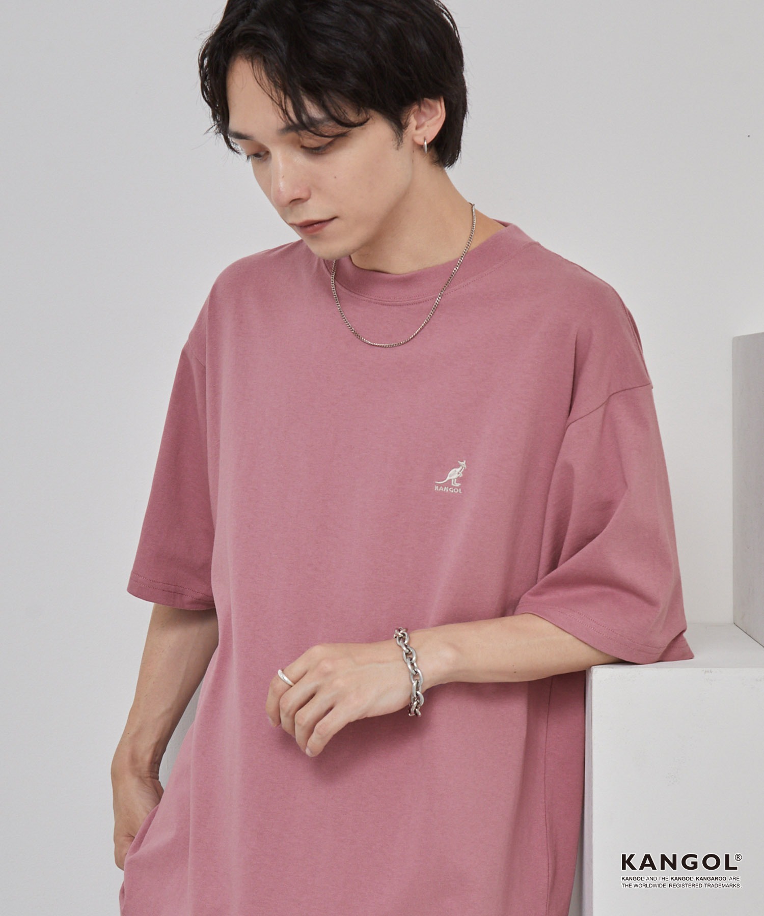 KANGOL/カンゴール 別注 ロゴ ワンポイント刺繍オーバーサイズ