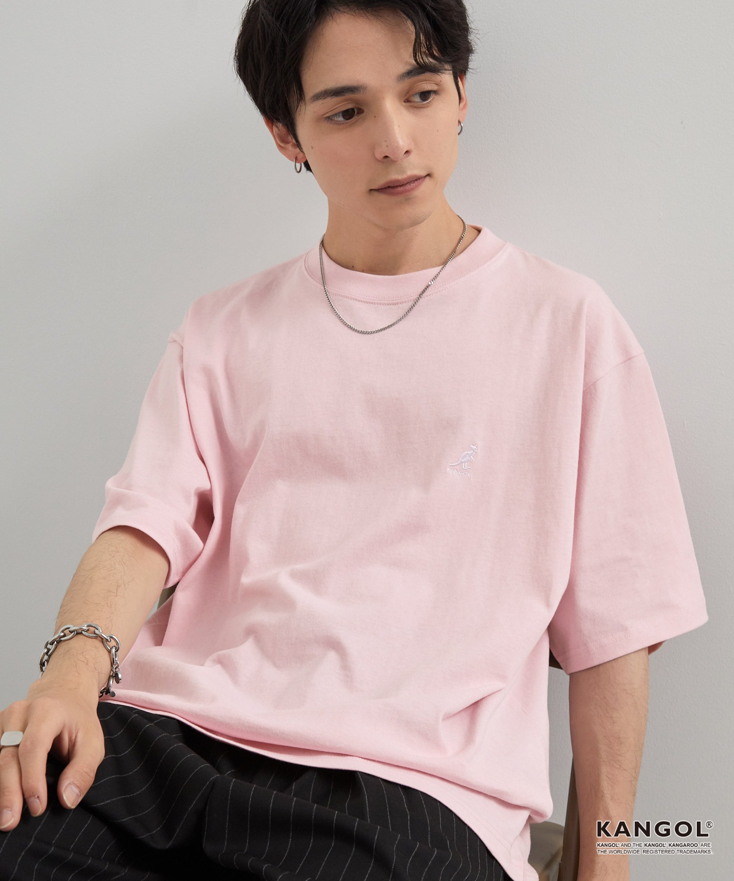 KANGOL/カンゴール 別注 ロゴ ワンポイント刺繍オーバーサイズ