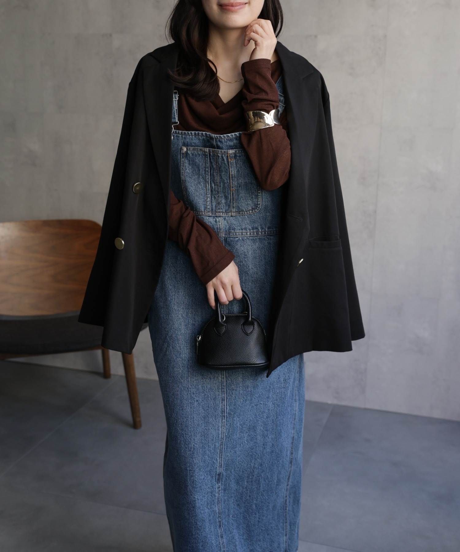 model：156cm 着用サイズ：FREE