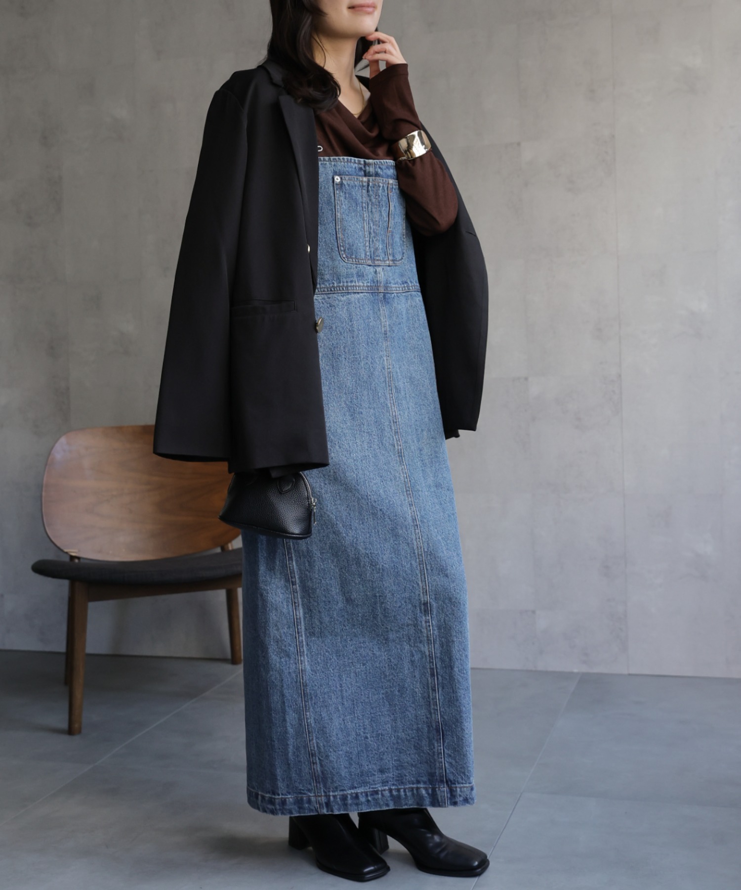 model：156cm 着用サイズ：FREE