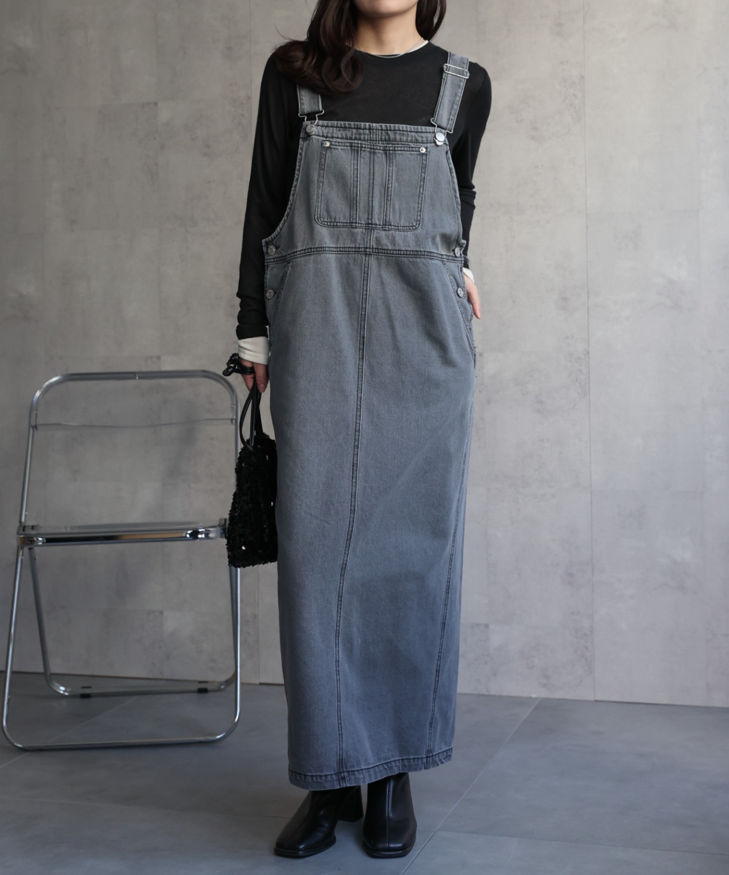 model：156cm 着用サイズ：FREE
