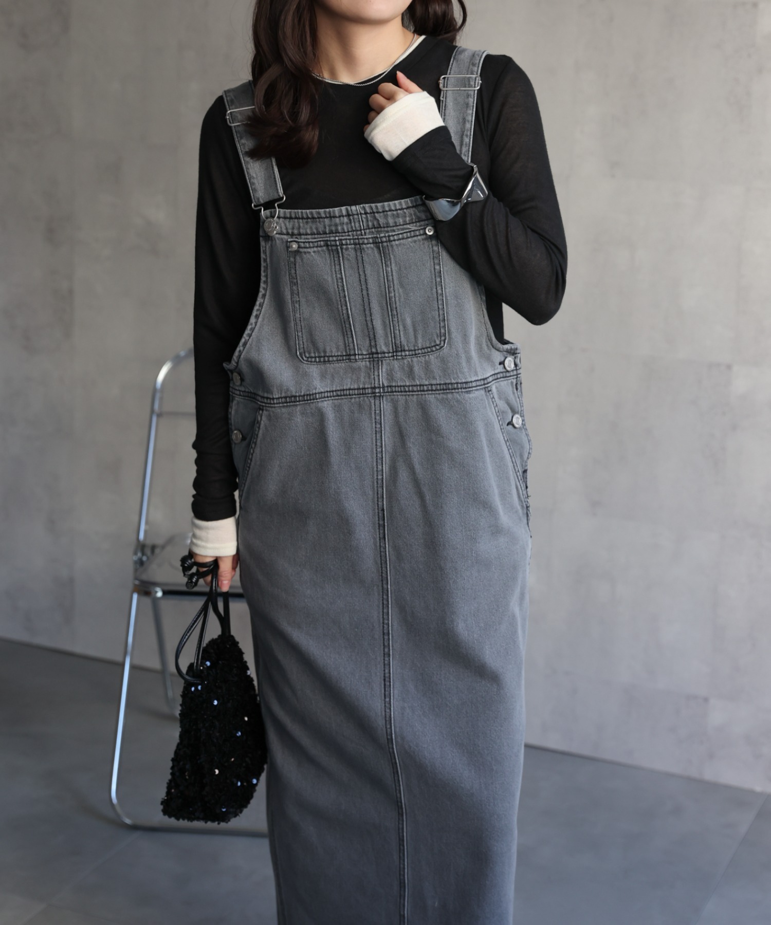 model：156cm 着用サイズ：FREE