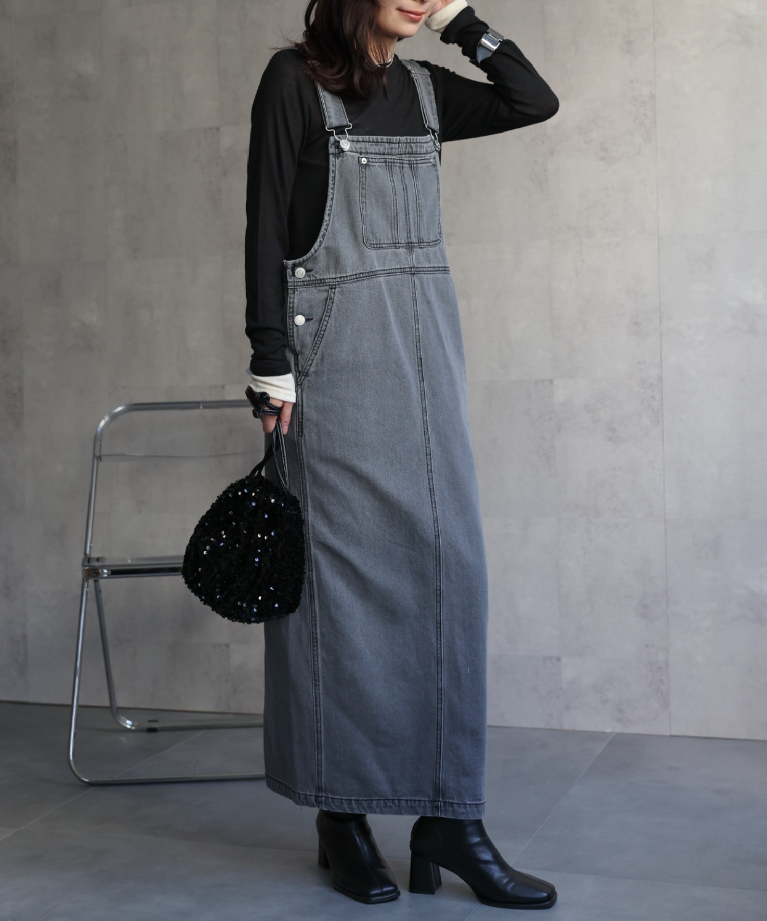model：156cm 着用サイズ：FREE