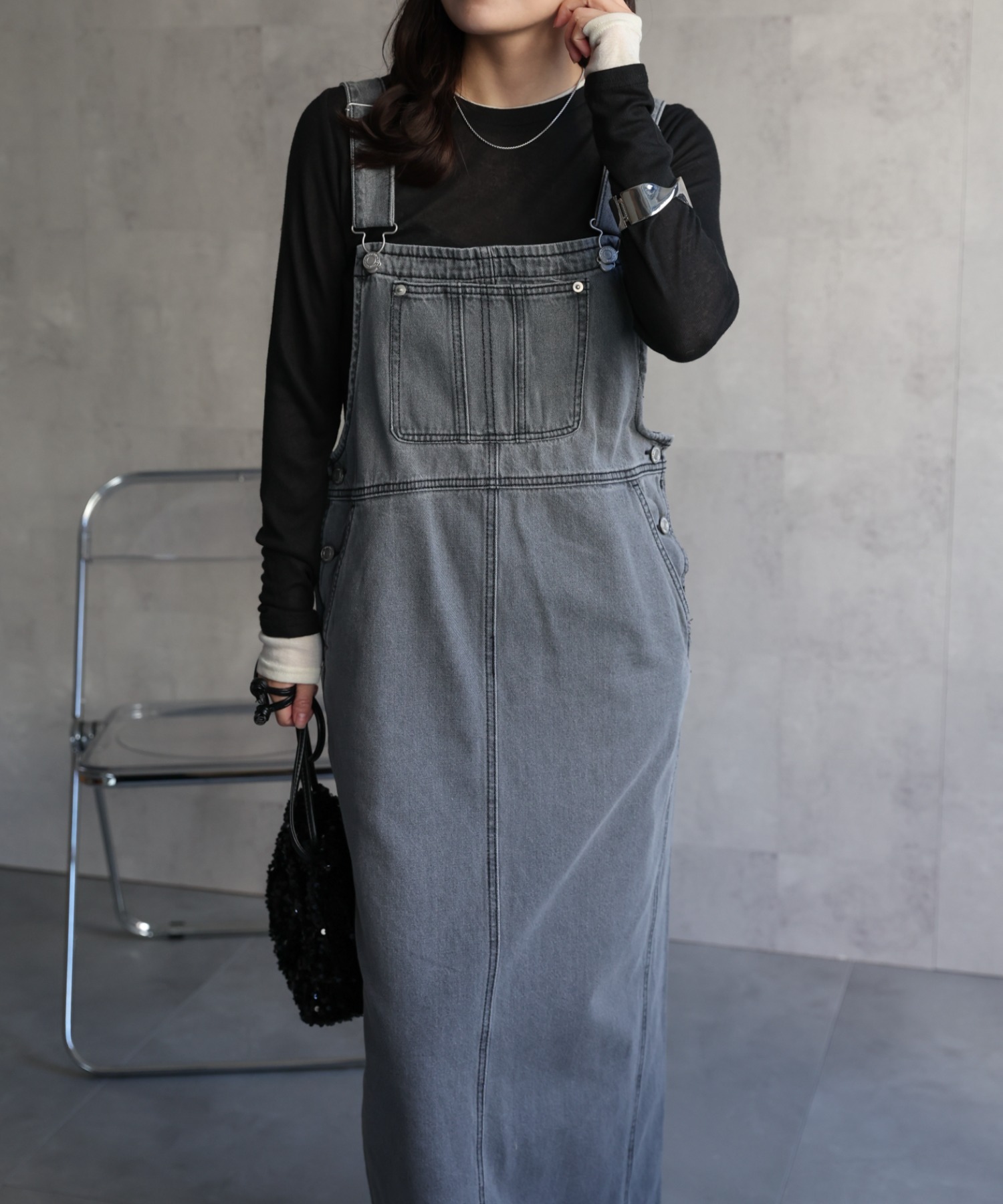model：156cm 着用サイズ：FREE
