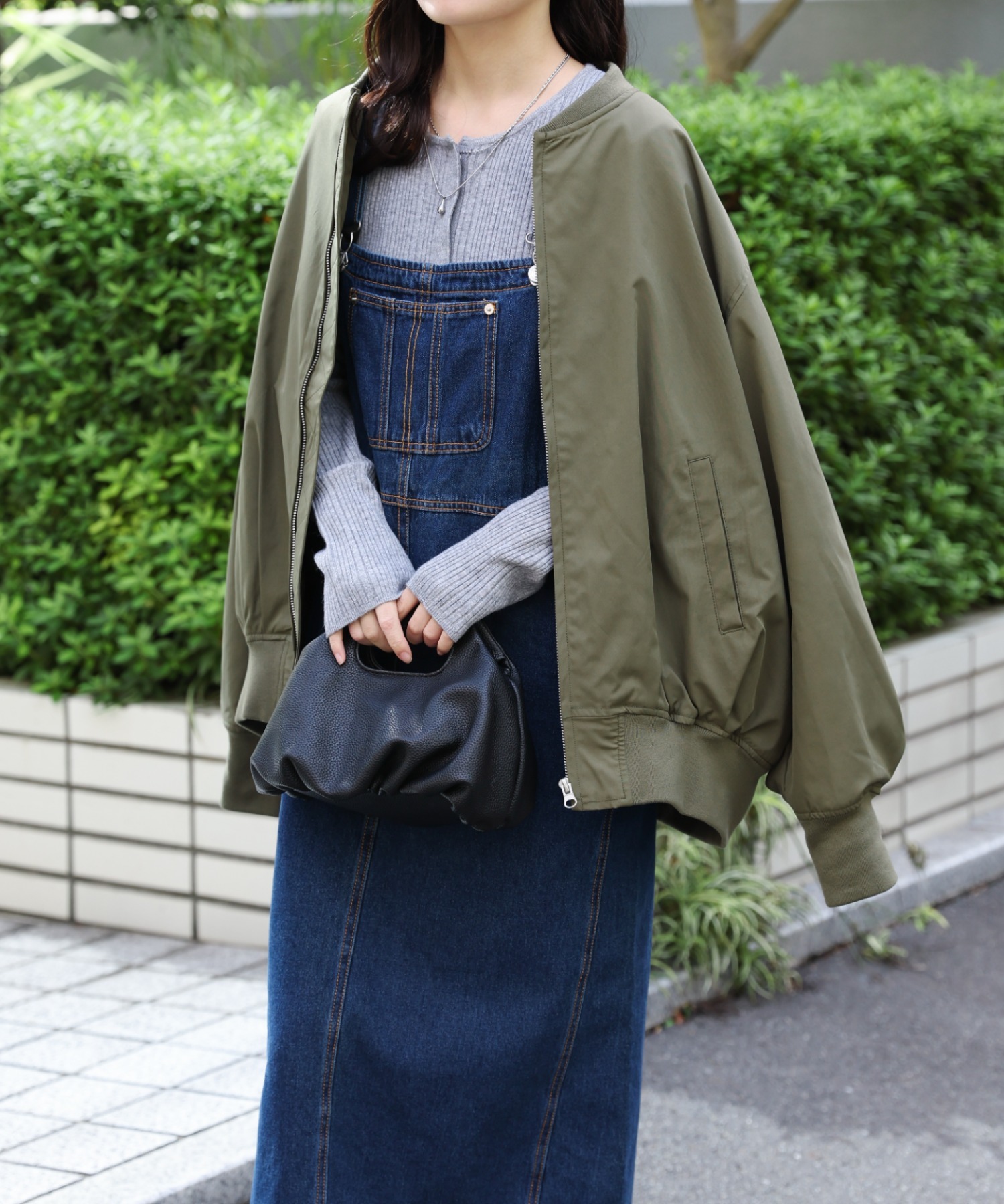model：156cm 着用サイズ：FREE