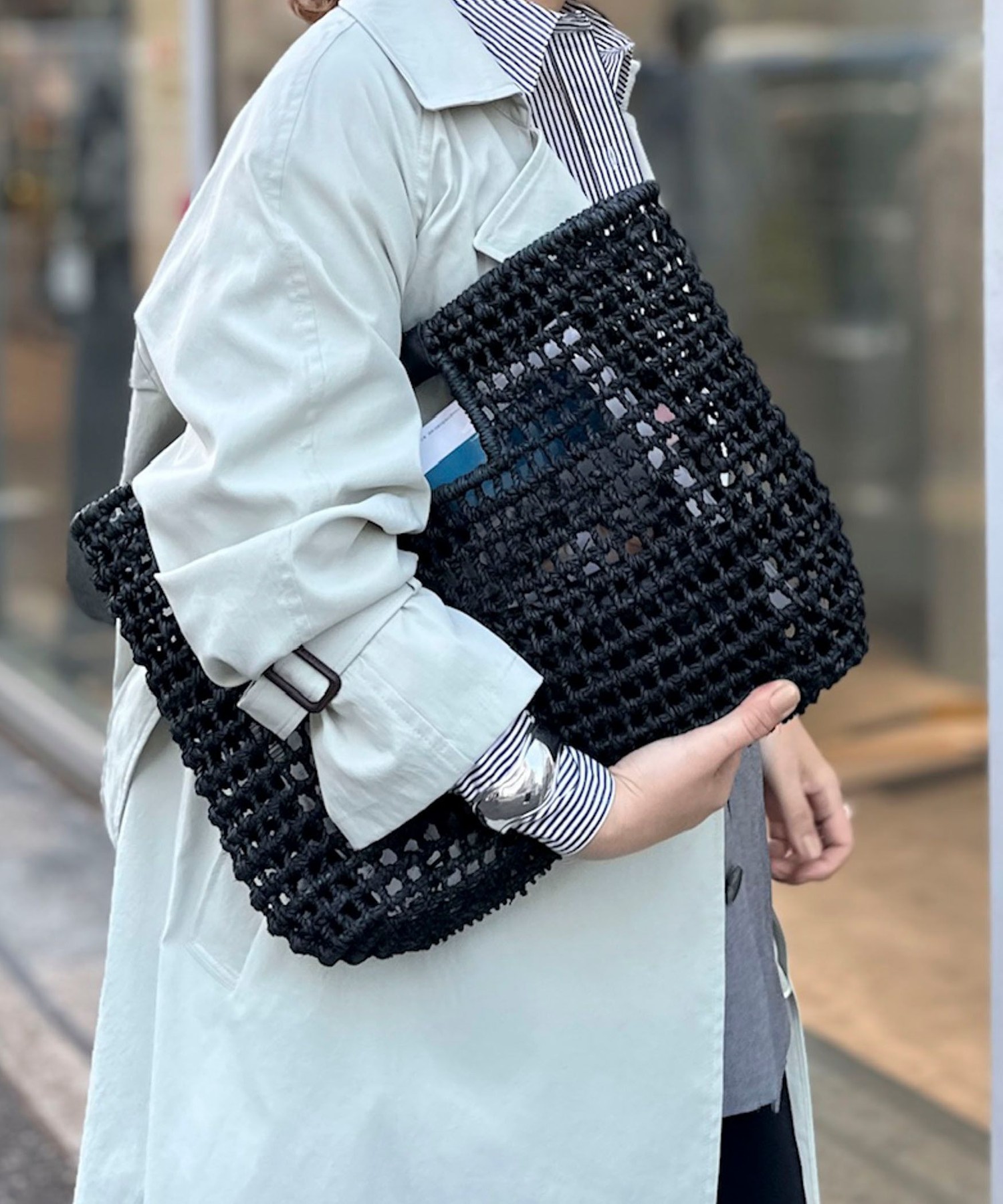 BAGMATI/ バグマティ】ラフィアかごバッグ【PR林☆別注アイテム