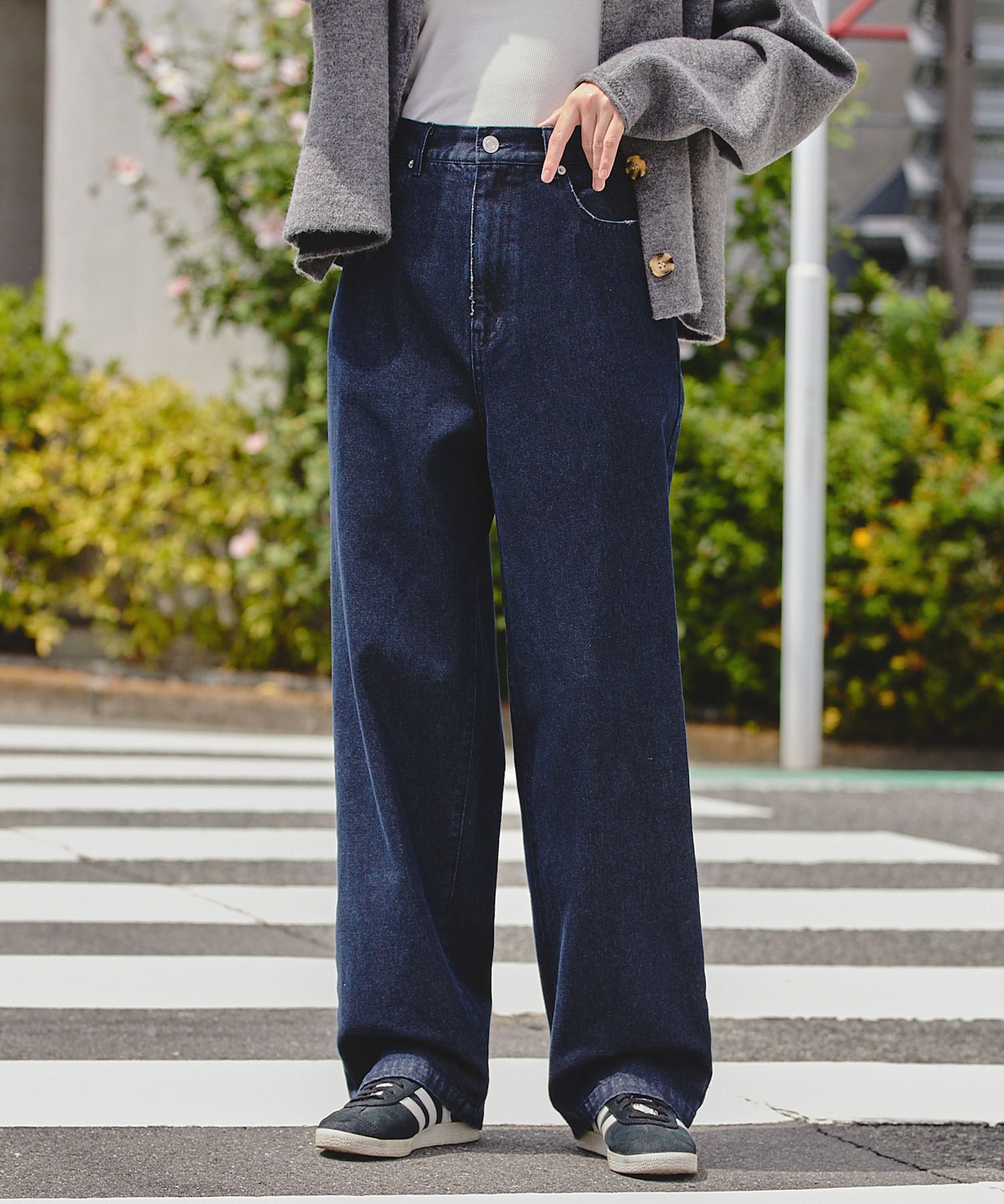 ハンドメイドきな クイックドライ ストレートデニムパンツ【THE CRAFT CREW