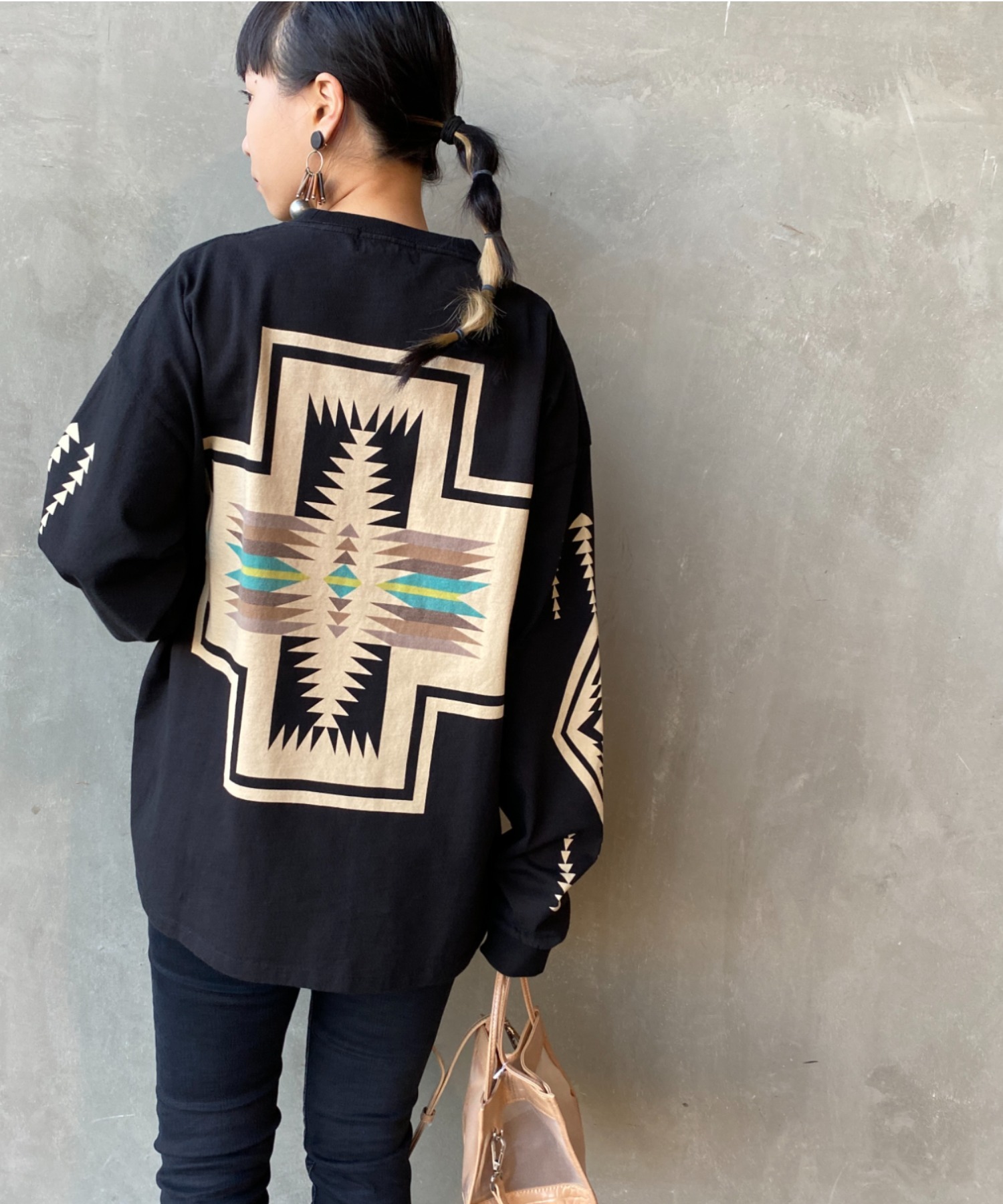 Pendleton ペンドルトン 別注バックハーディングプリントロングスリーブtシャツ Pendleton ペンドルトン 別注バックハーディングプリントロングスリーブtシャツ