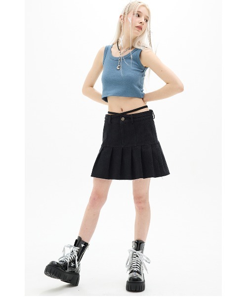 ☆韓国の人気☆【LUV IS TRUE】☆DN DAY SKIR.T☆スカート☆ A'GEM/9 × .kom 『LUV IS TRUE/ラブ イズ トゥルー』DN DENIM