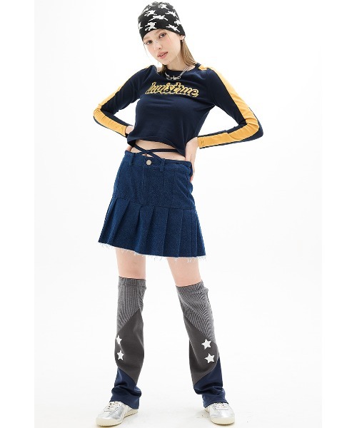 ☆韓国の人気☆【LUV IS TRUE】☆DN DAY SKIR.T☆スカート☆ A'GEM/9 × .kom 『LUV IS TRUE/ラブ イズ トゥルー』DN DENIM
