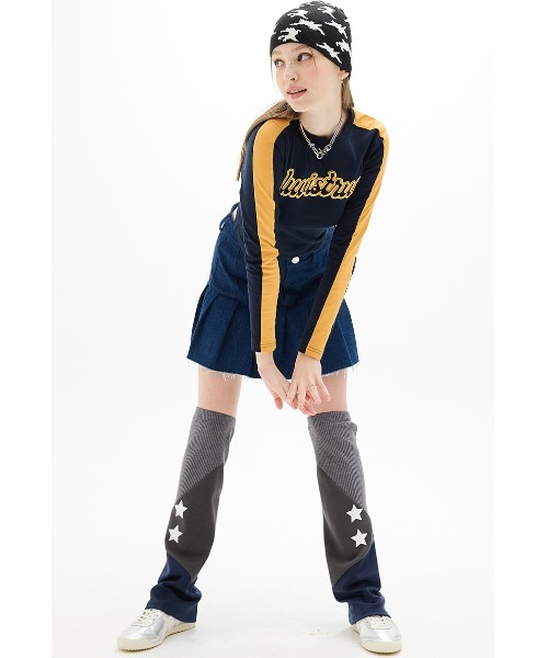 ★韓国人気★AGNEL★Swan Skirt A'GEM/9 × .kom 『LUV IS TRUE/ラブ イズ トゥルー』DN DENIM