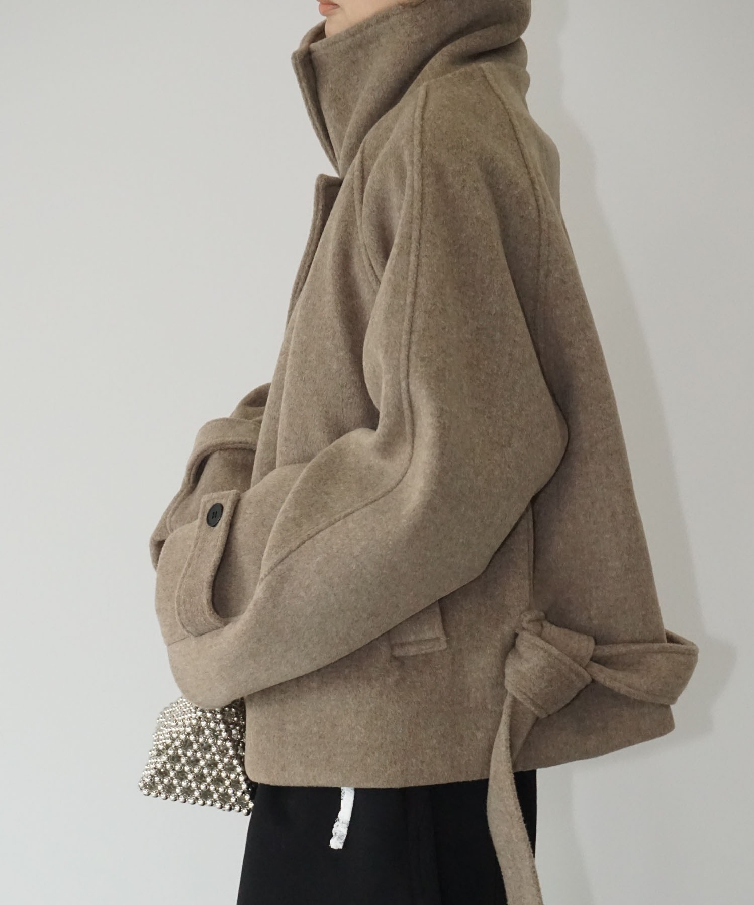 【COCODEAL】ショートワイドカラーコート COCODEAL】ショートワイドカラーコート COCO DEAL ショート