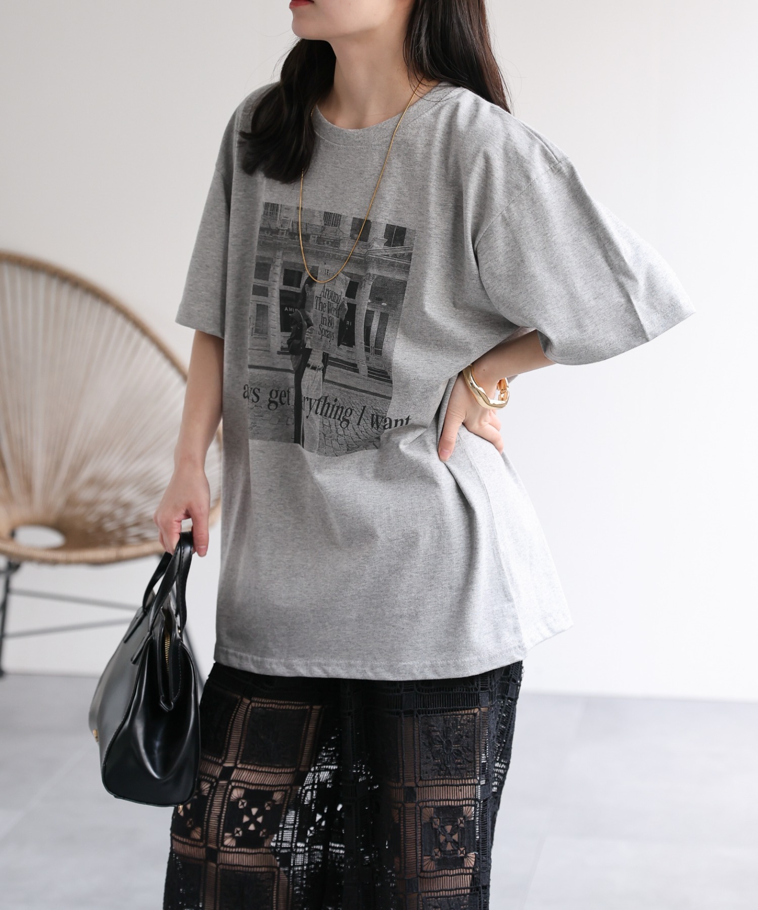 model：156cm 着用サイズ：FREE
