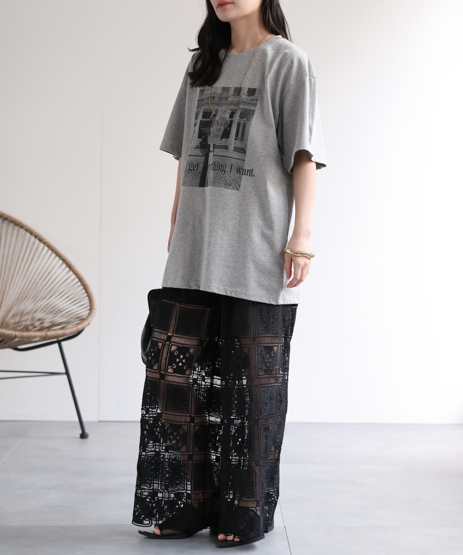 model：156cm 着用サイズ：FREE