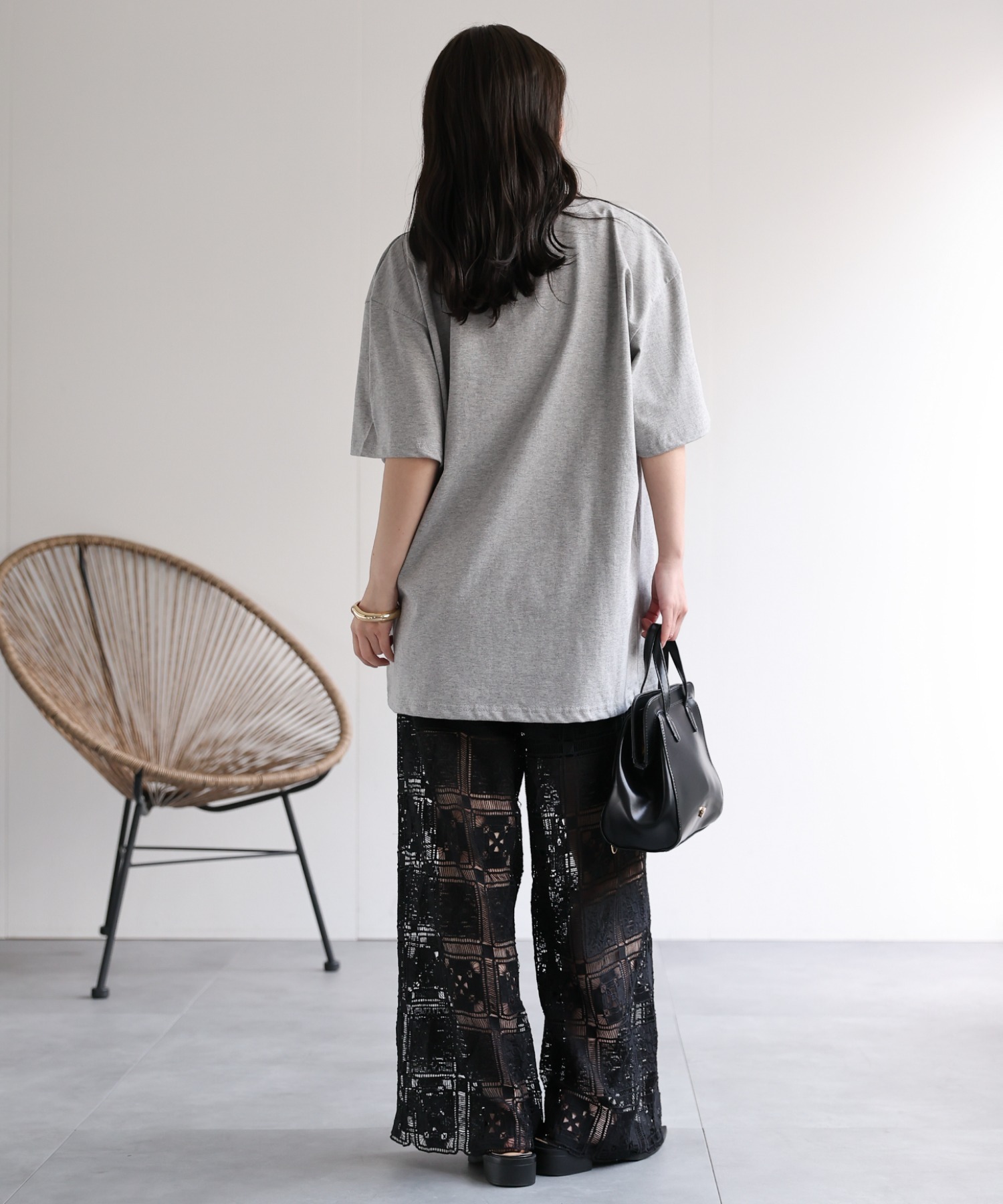 model：156cm 着用サイズ：FREE