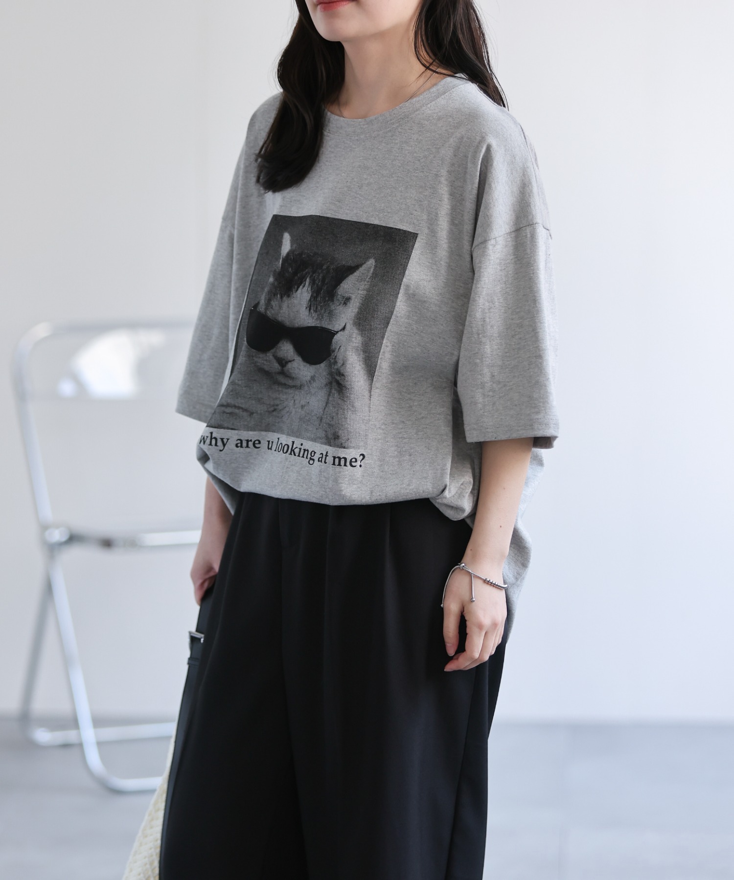 model：156cm 着用サイズ：FREE
