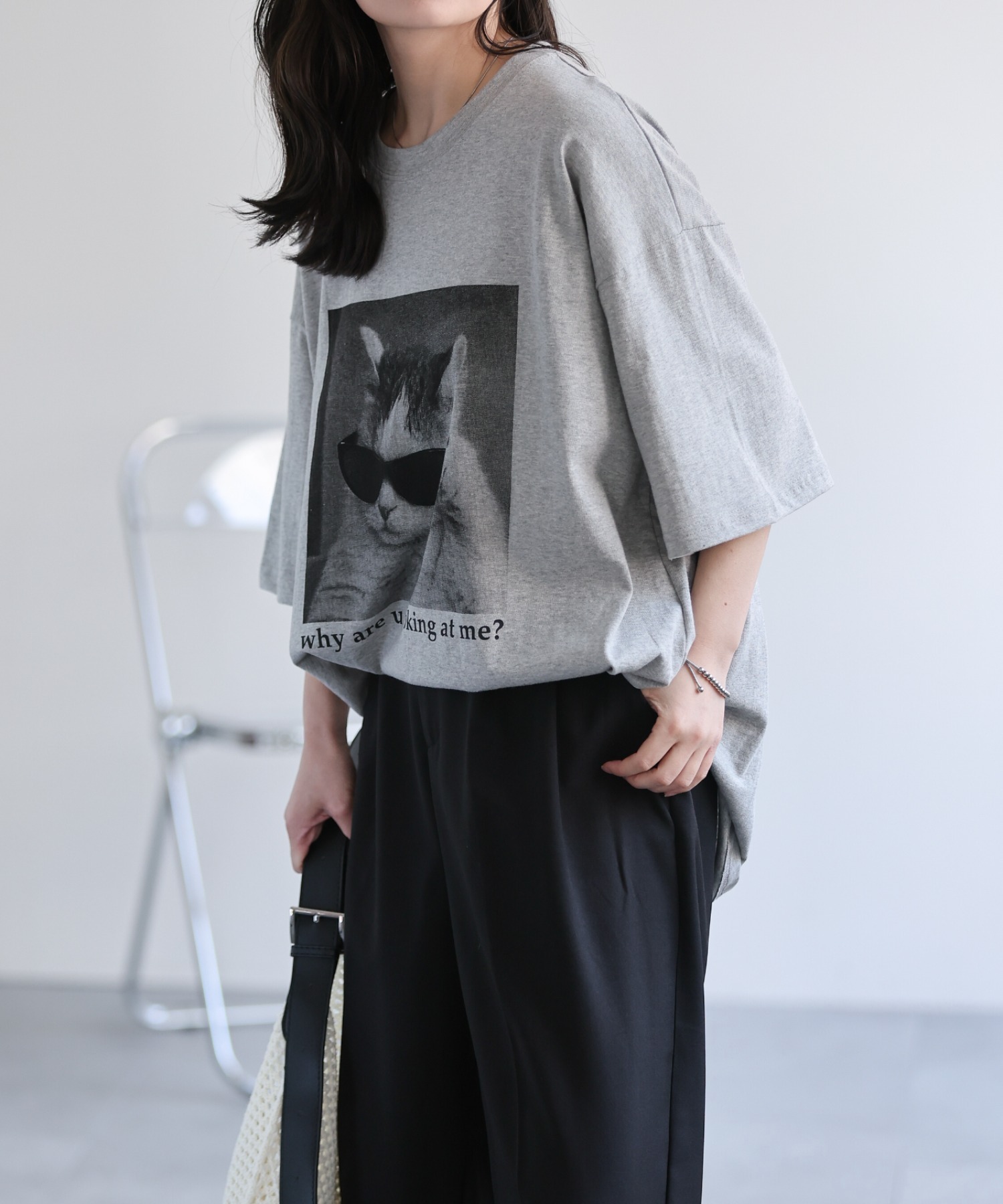 model：156cm 着用サイズ：FREE