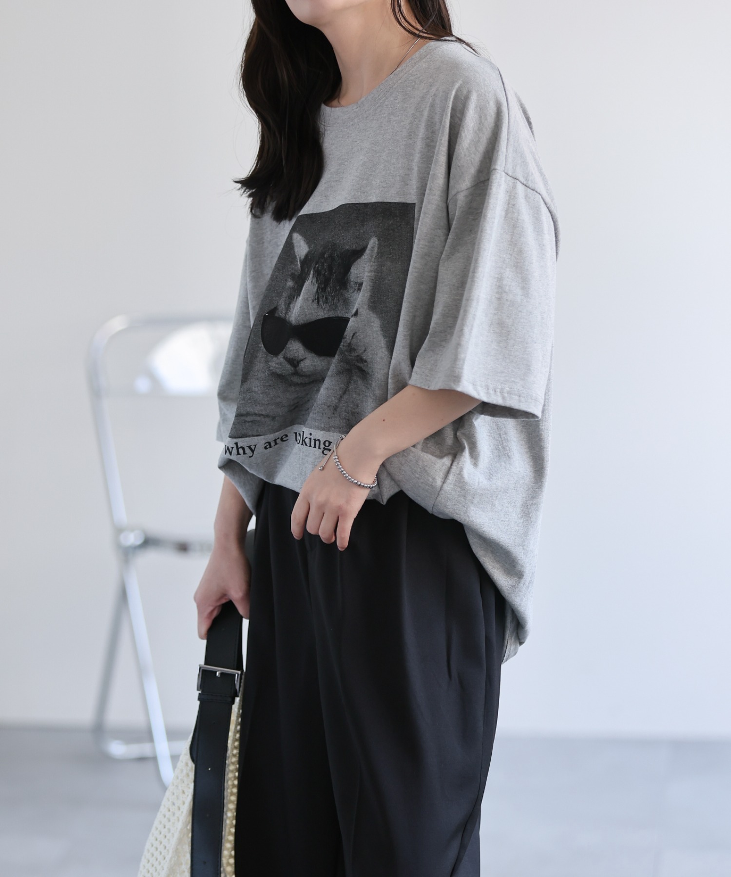 model：156cm 着用サイズ：FREE
