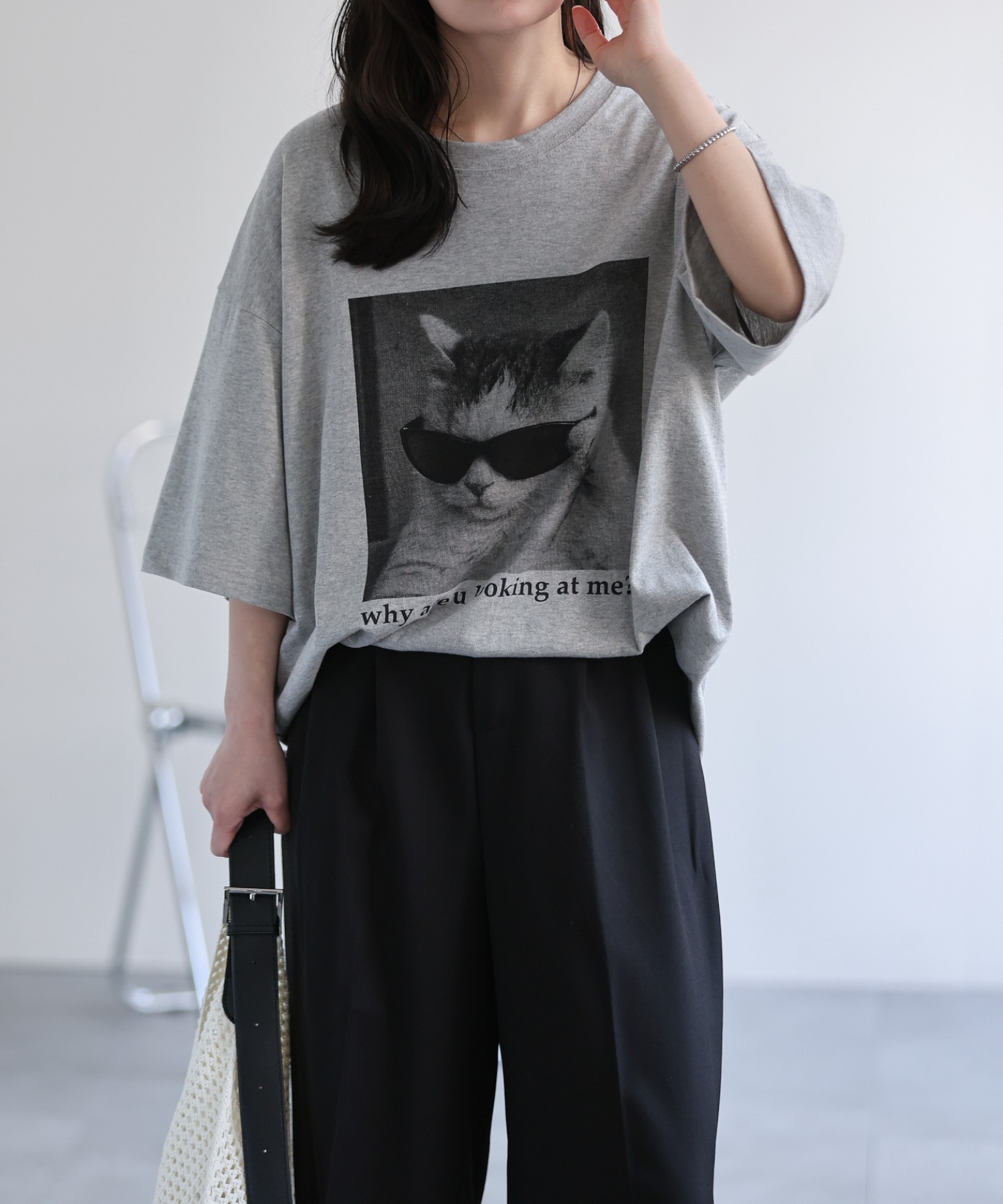model：156cm 着用サイズ：FREE