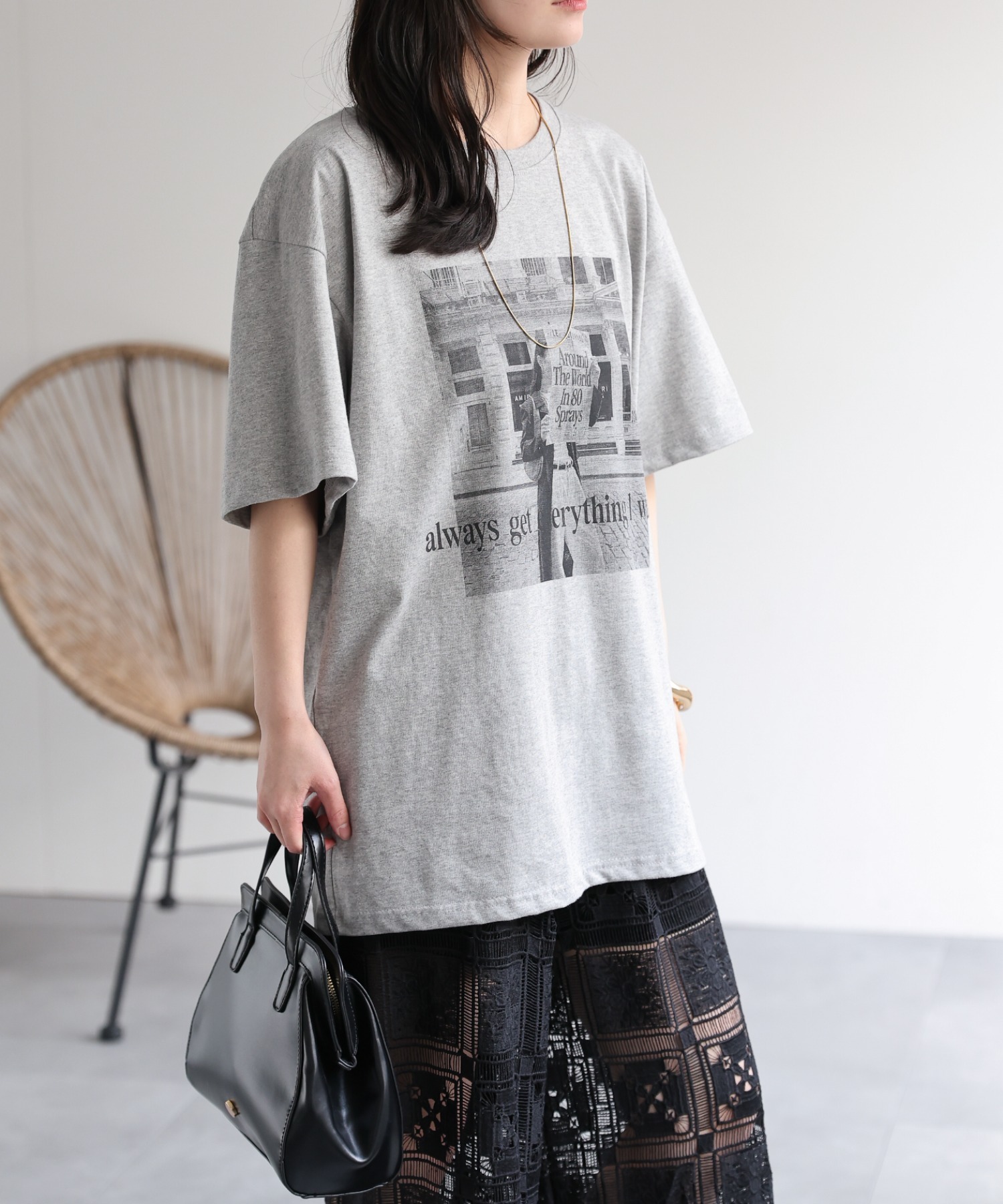 model：156cm 着用サイズ：FREE