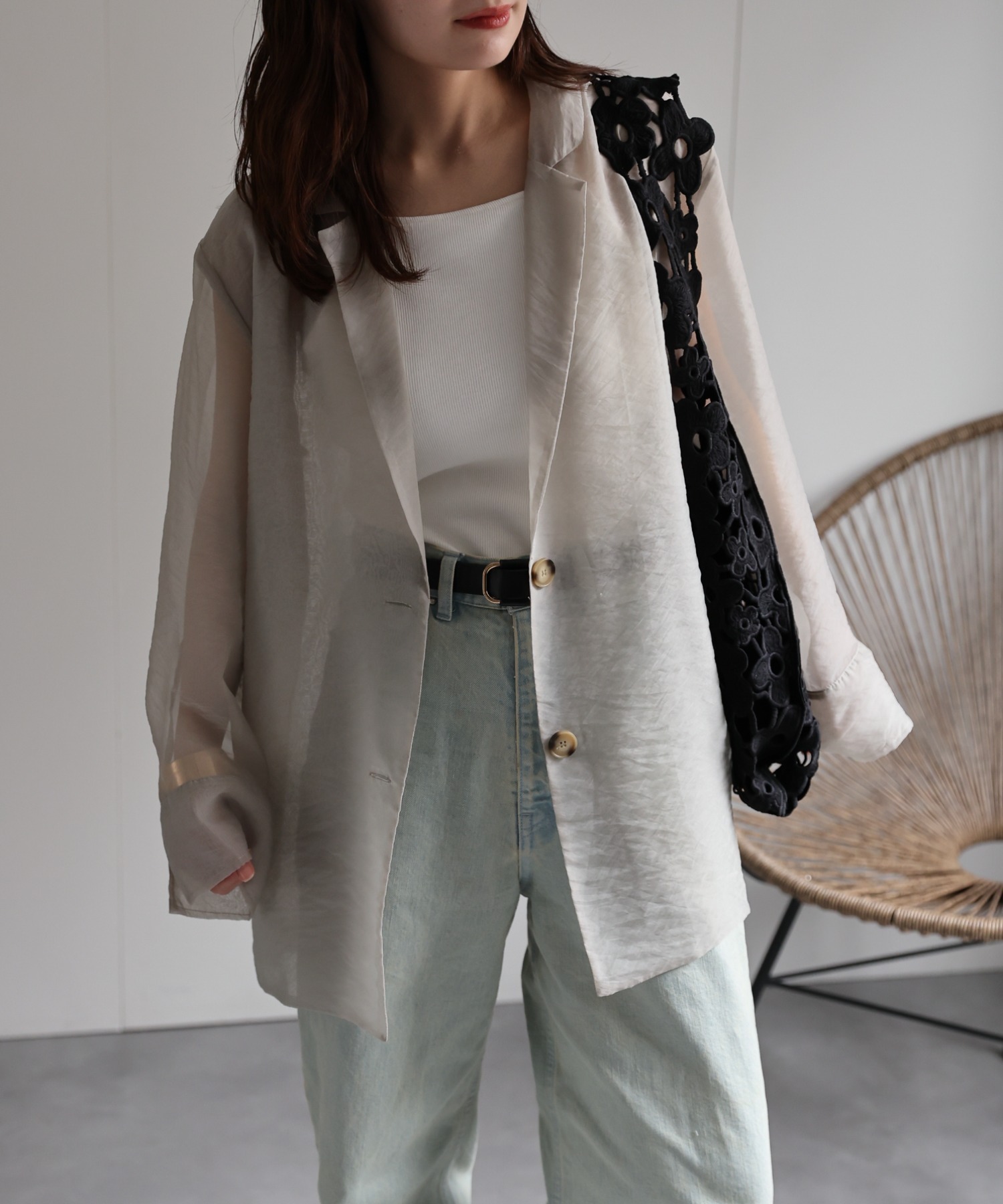 model:156cm  着用サイズ:FREE
