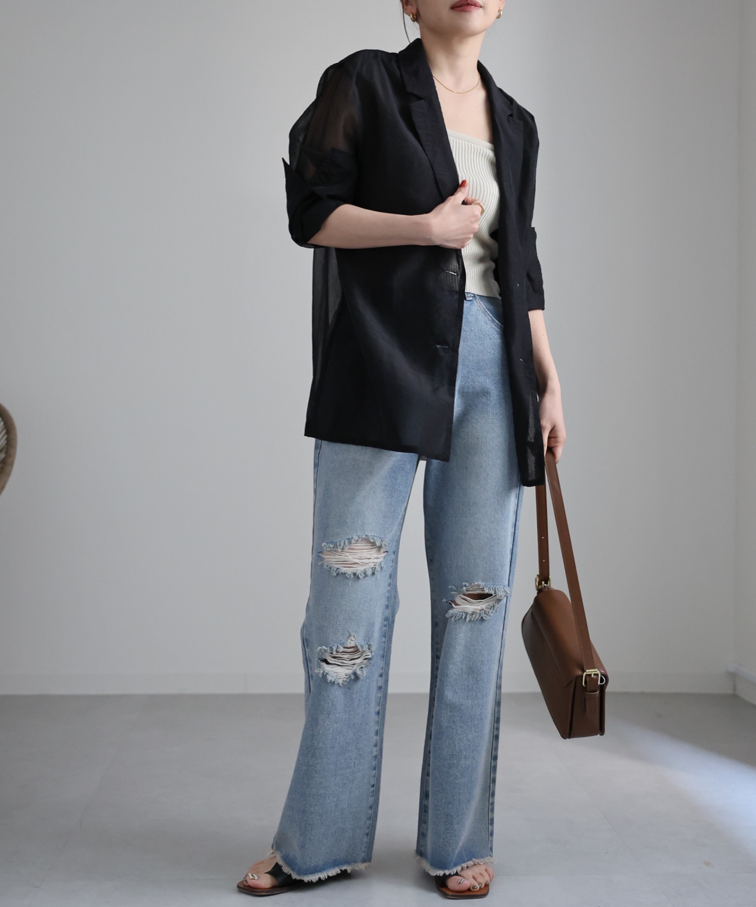 model:162cm  着用サイズ:FREE