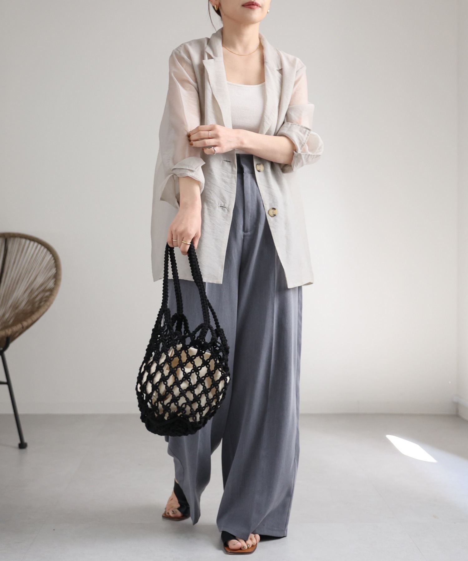 model:162cm  着用サイズ:FREE
