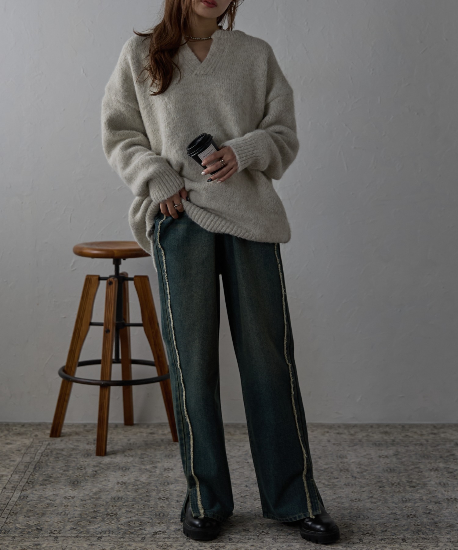 model：158cm 着用サイズ：FREE