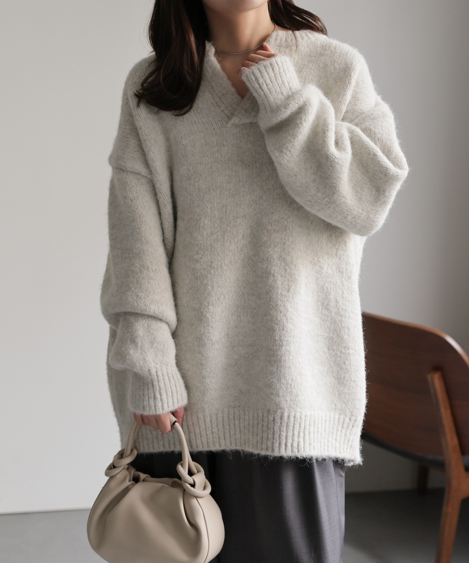 model：156cm 着用サイズ：FREE