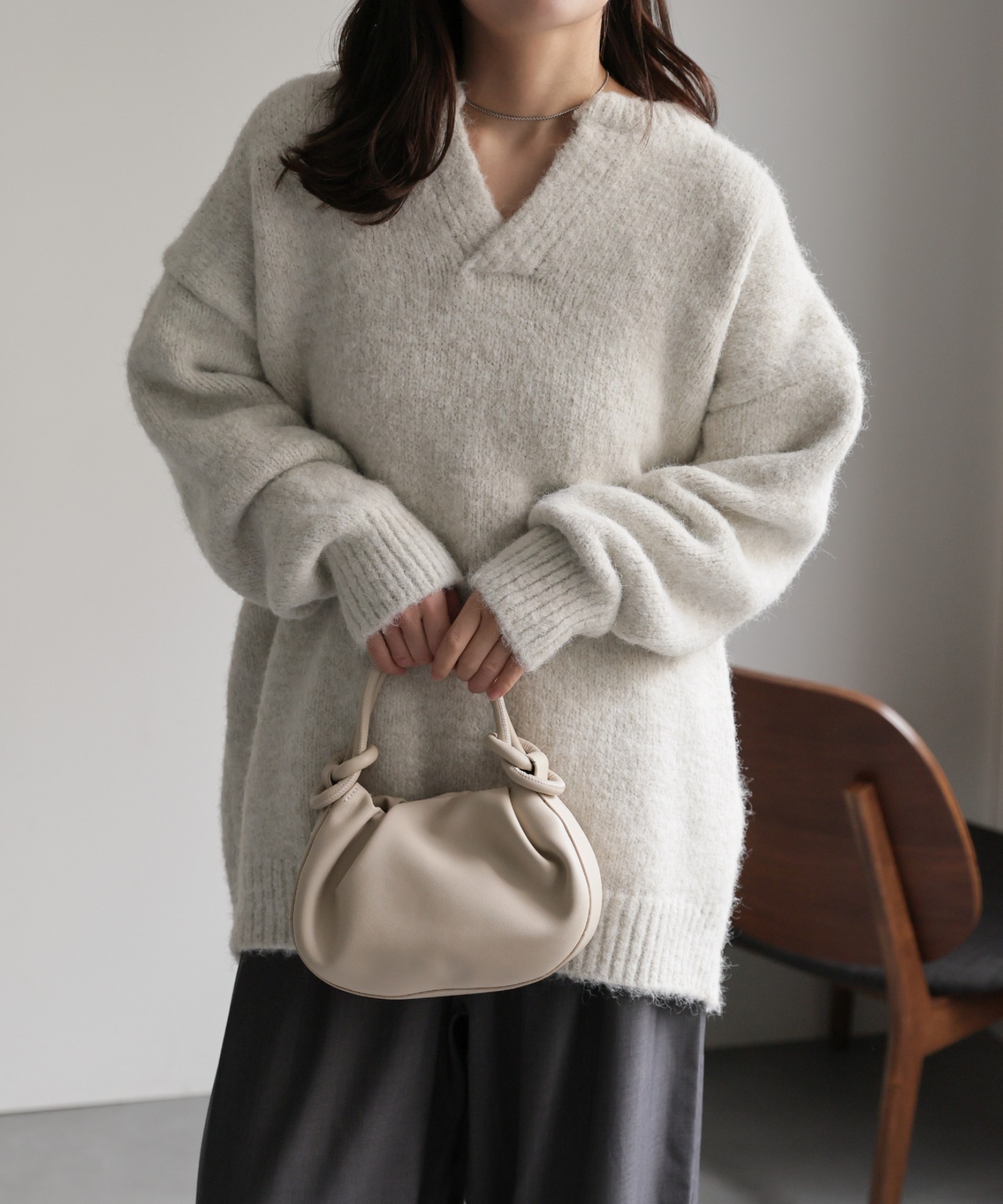 model：156cm 着用サイズ：FREE