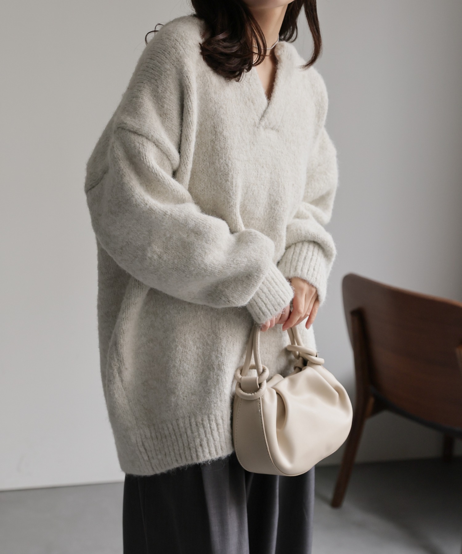 model：156cm 着用サイズ：FREE