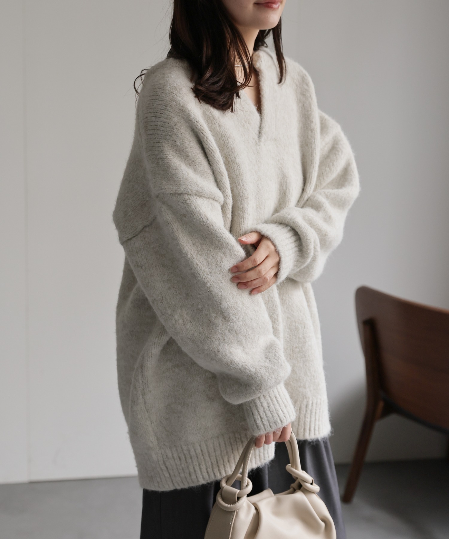 model：156cm 着用サイズ：FREE