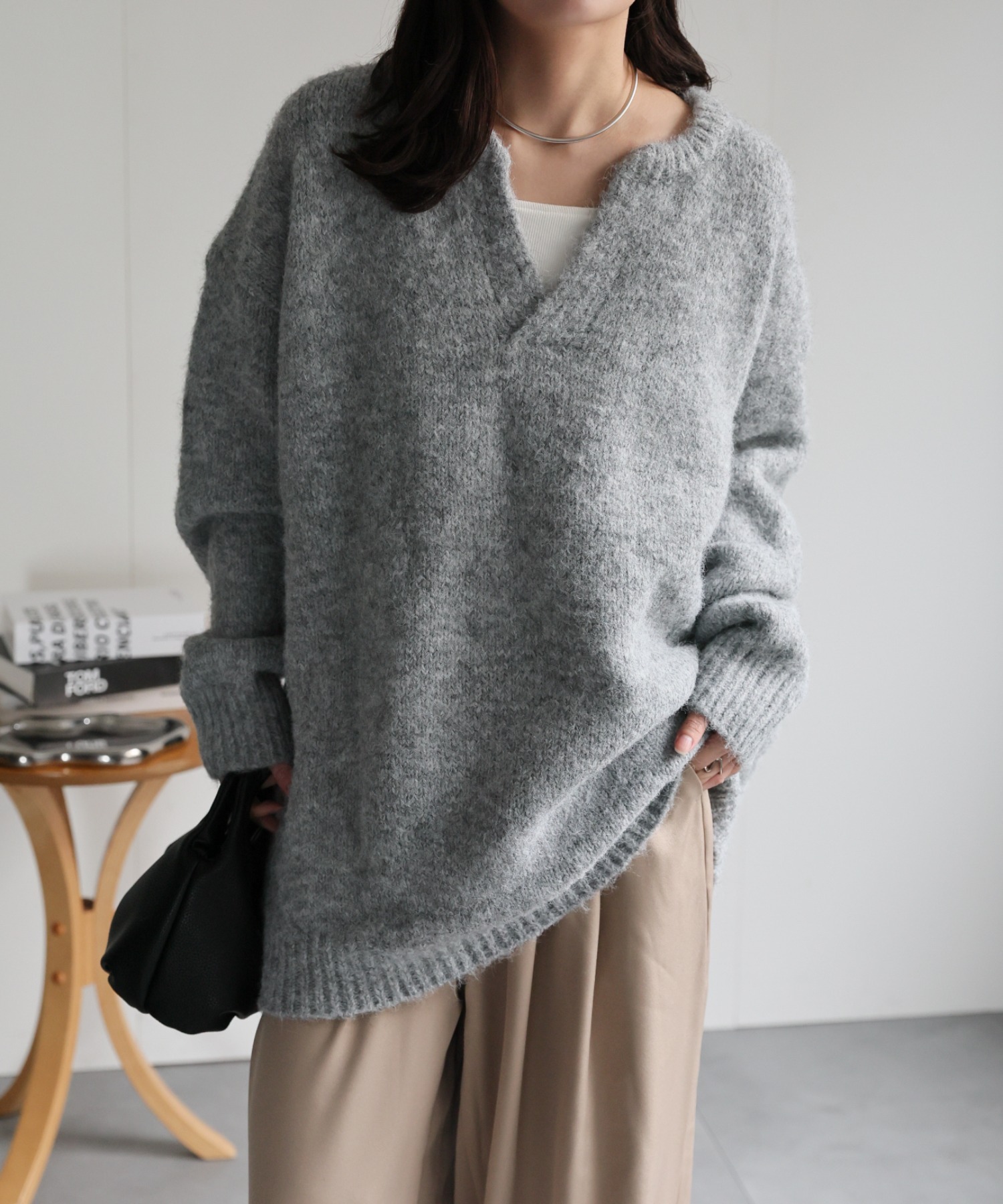 model：156cm 着用サイズ：FREE